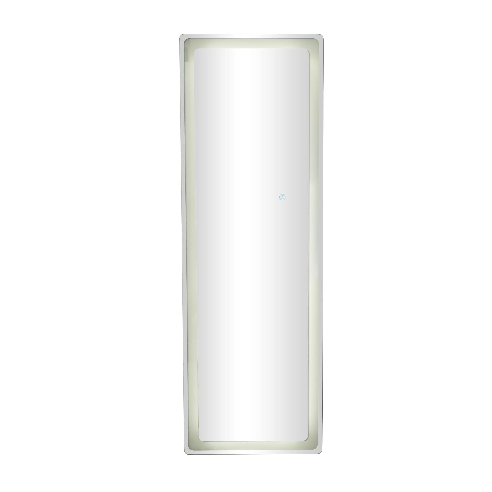 Silver Glass Room LED Mirror