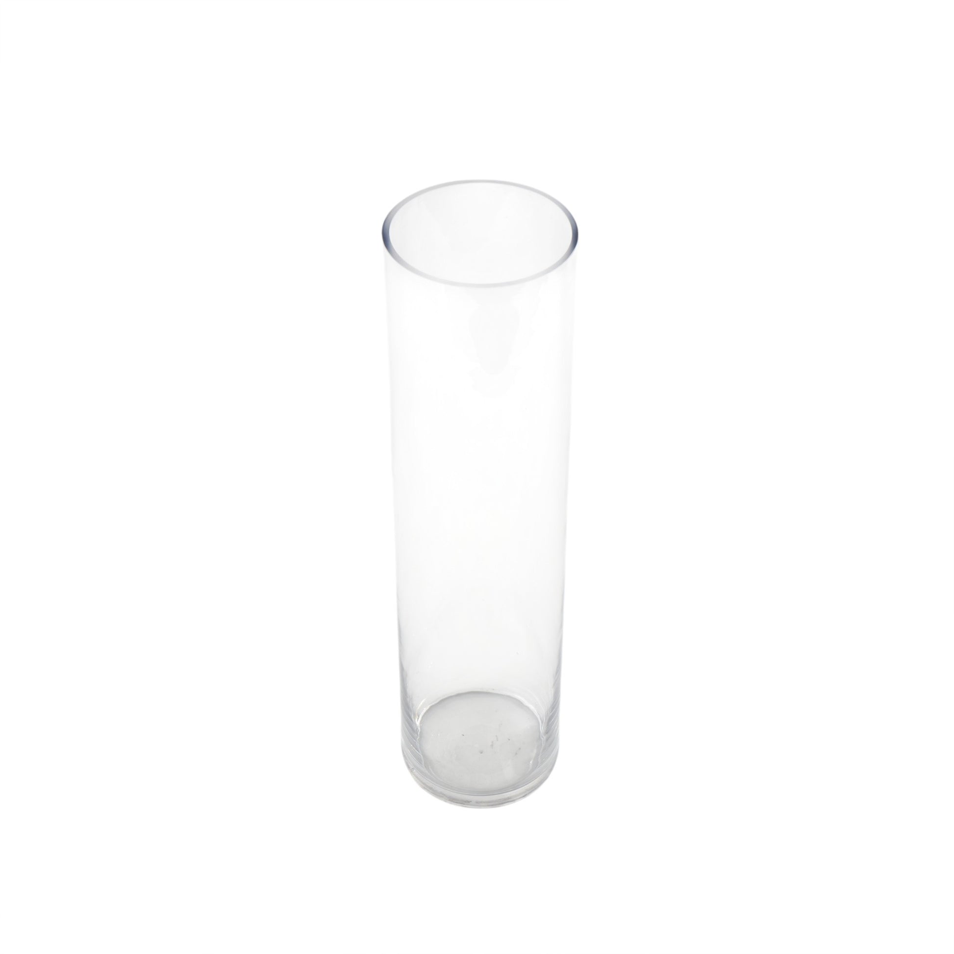 Clear Glass Tall Decorative Vase