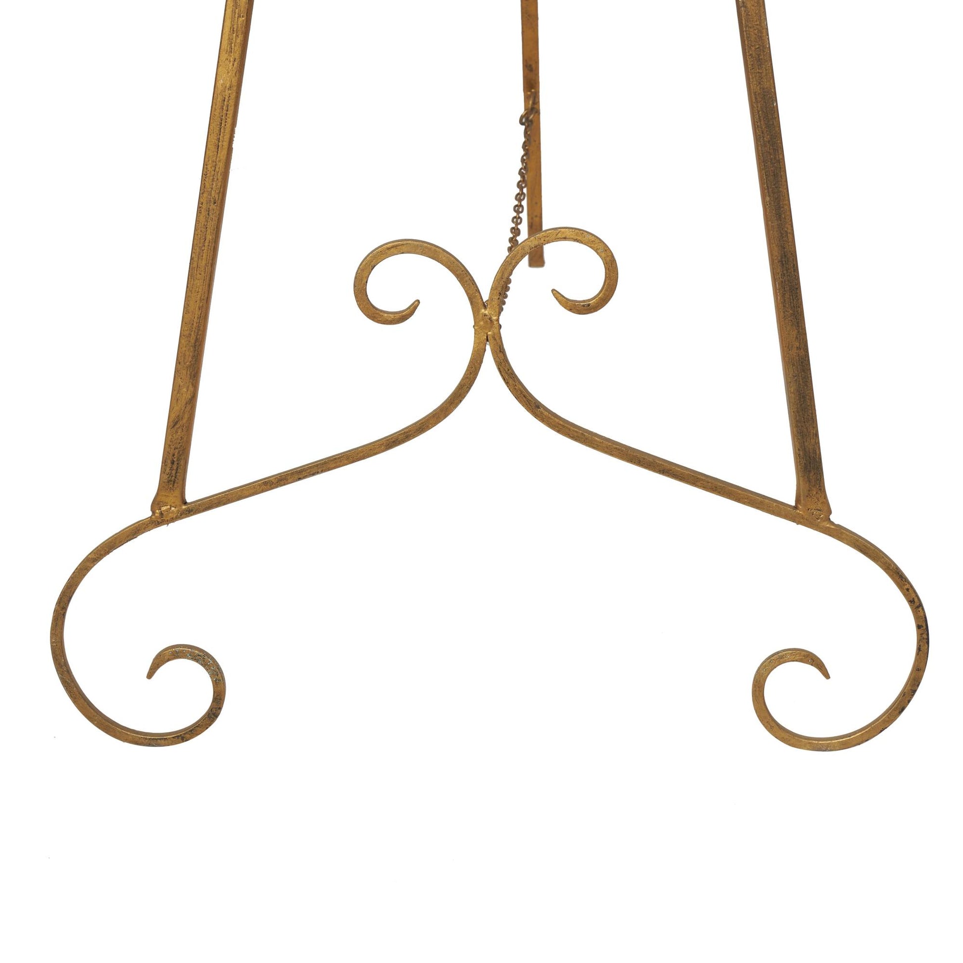 Scroll Metal Tall Adjustable Floor 3 Tier Display Easel