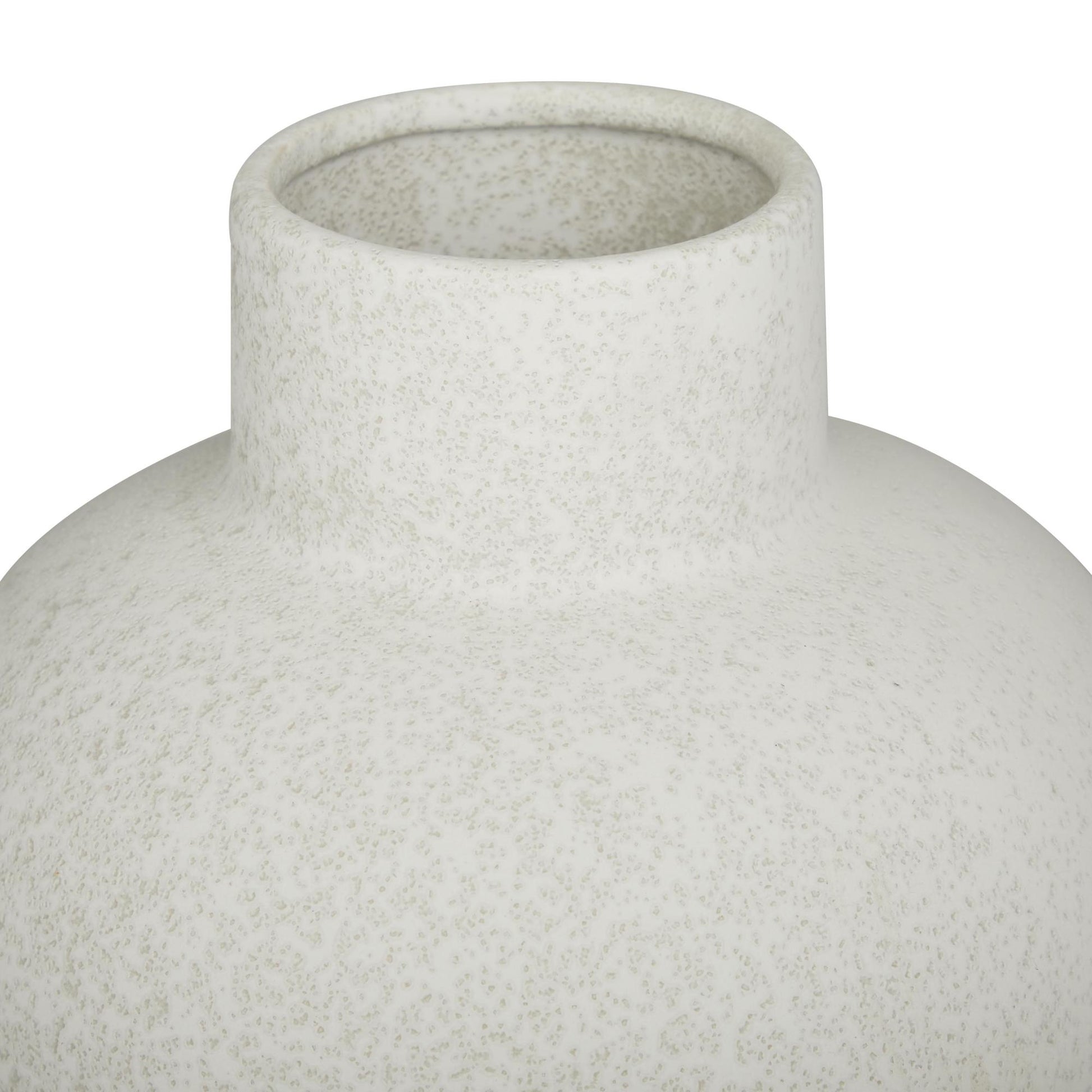 CosmoLiving by Cosmopolitan White Ceramic Handmade Decorative Vase