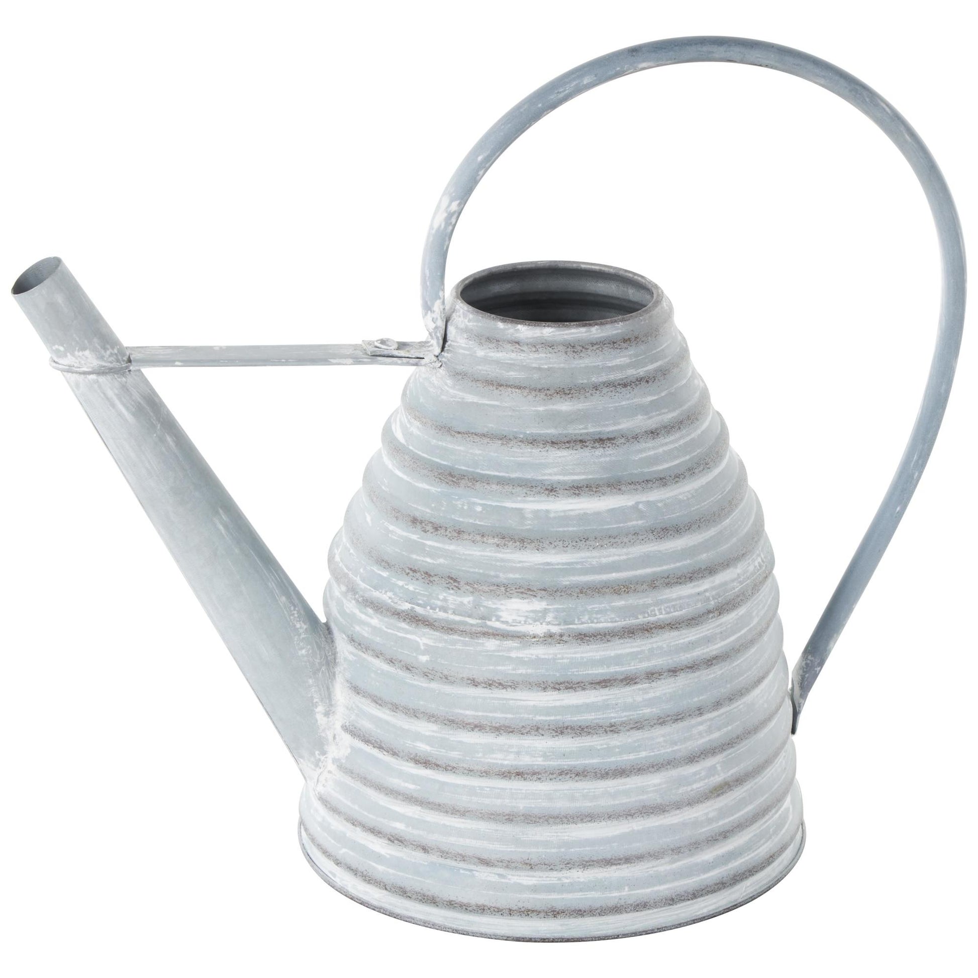 Watering Can Metal Beehive Shaped Watering Can Indoor Outdoor Planter with Large Loop Handle 14" x 8" x 12"