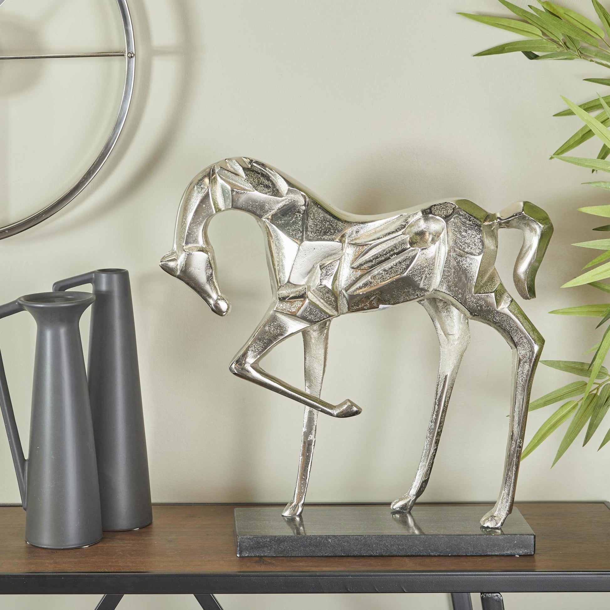 Horse Aluminum Metal Decorative Sculpture