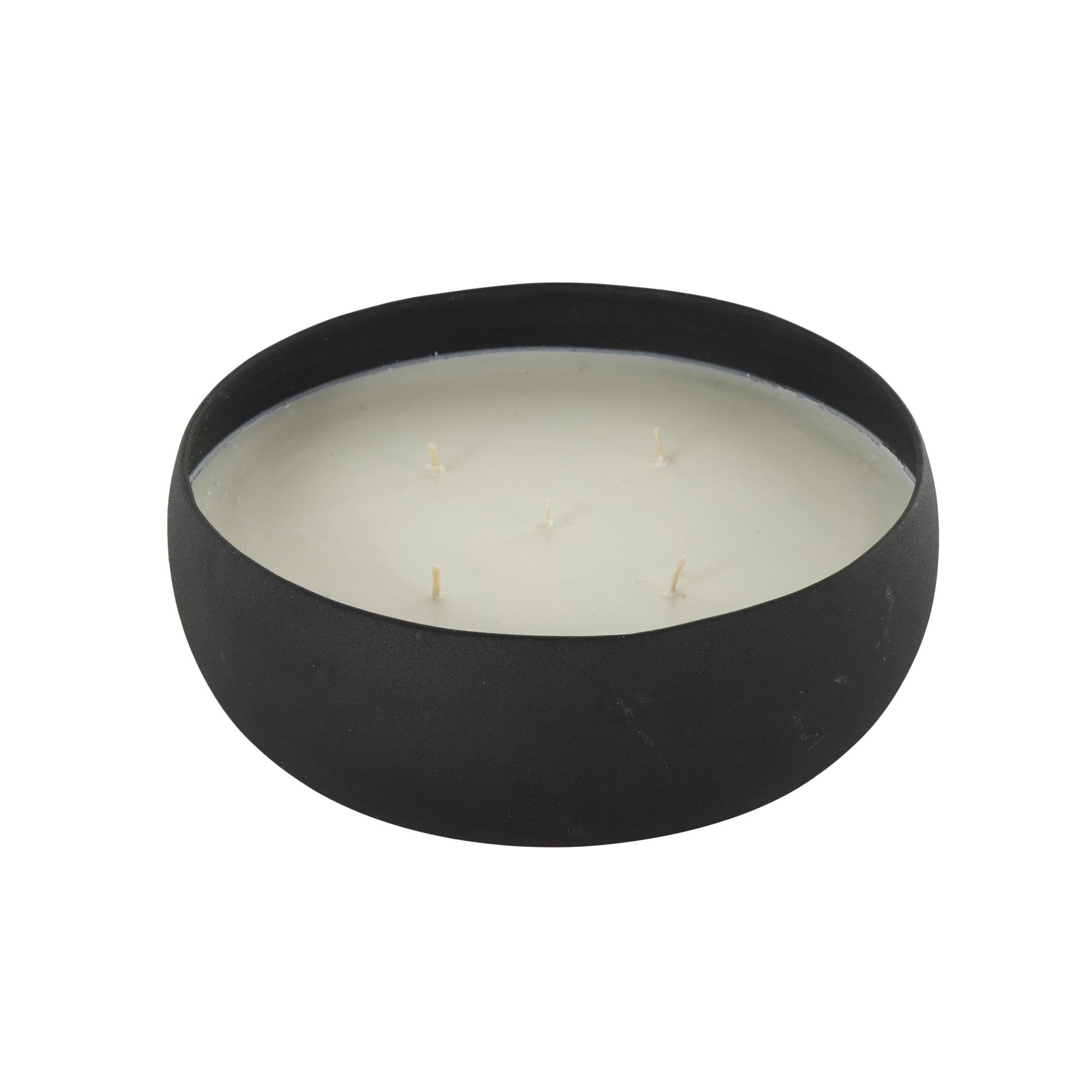 Metal Pink Blush & Poppy Scented Textured 63oz 5 Wick Decorative Candle with White Wax