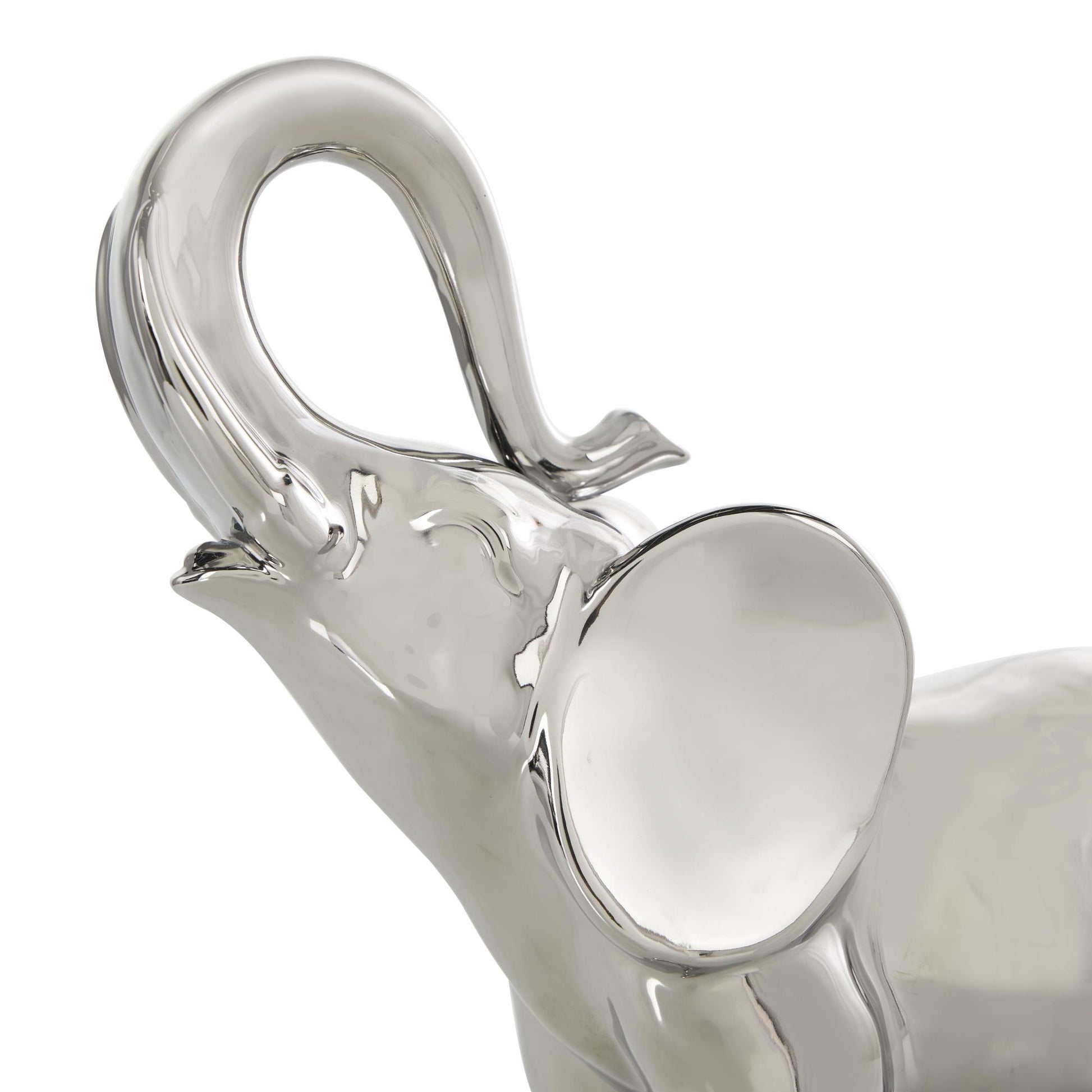 Elephant Ceramic Standing Decorative Sculpture