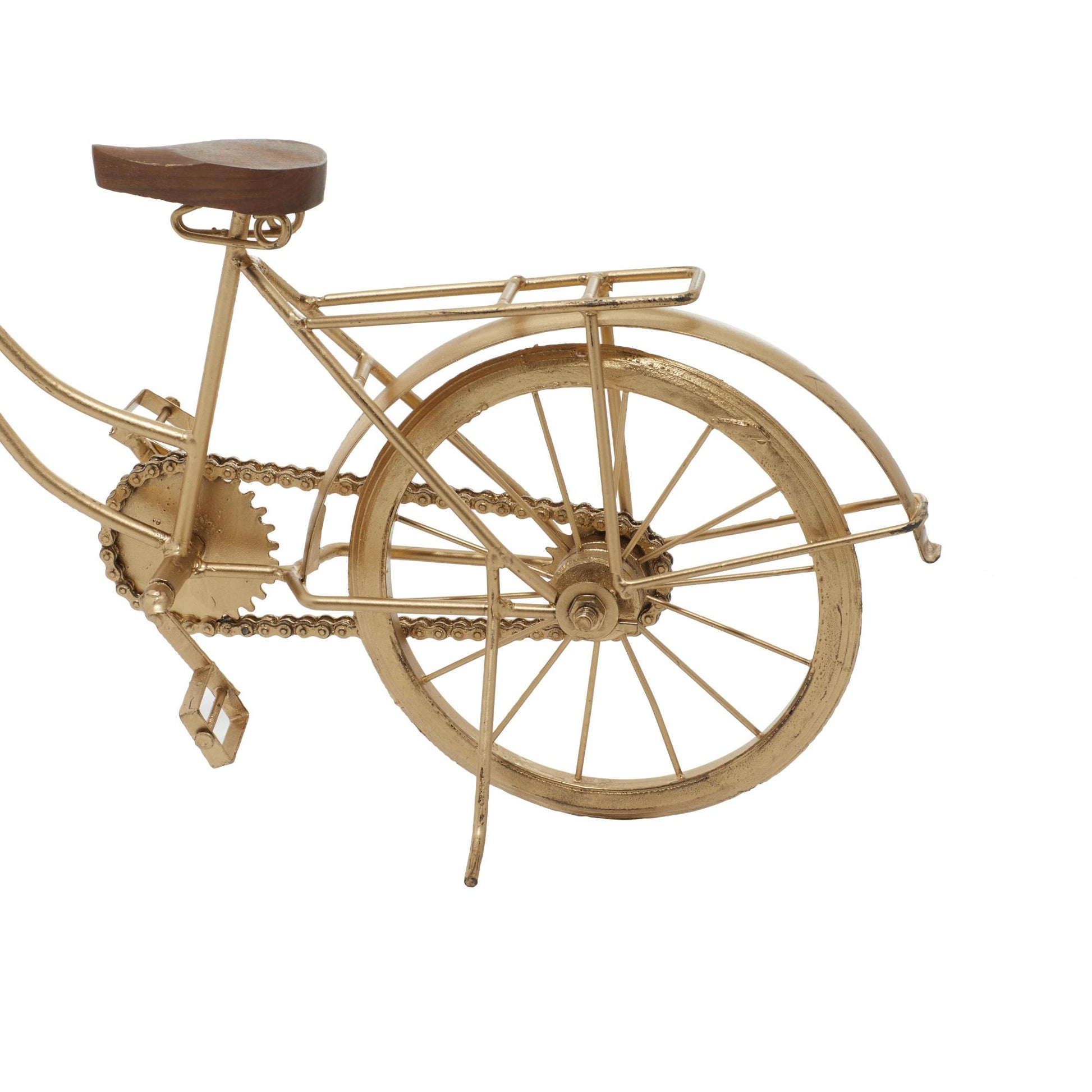 Bike Brown Metal Decorative Sculpture