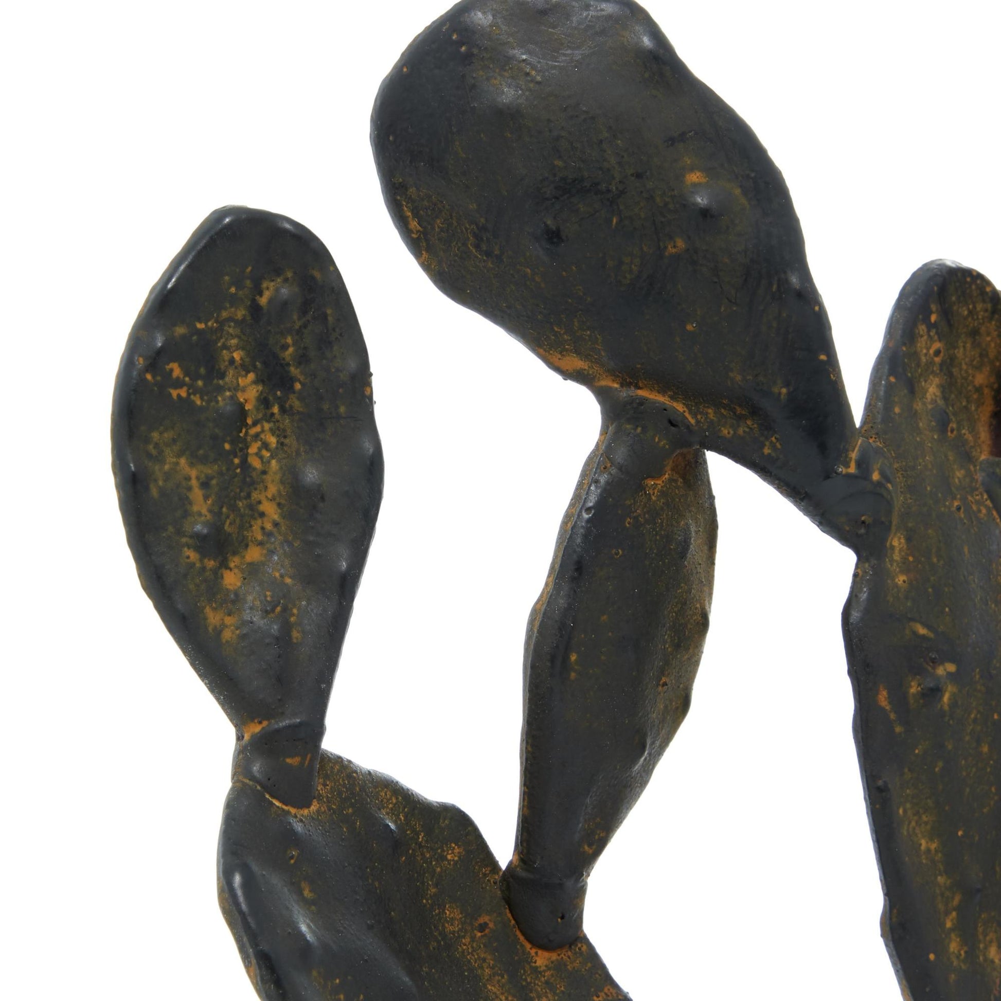 Cactus Black Metal Decorative Sculpture