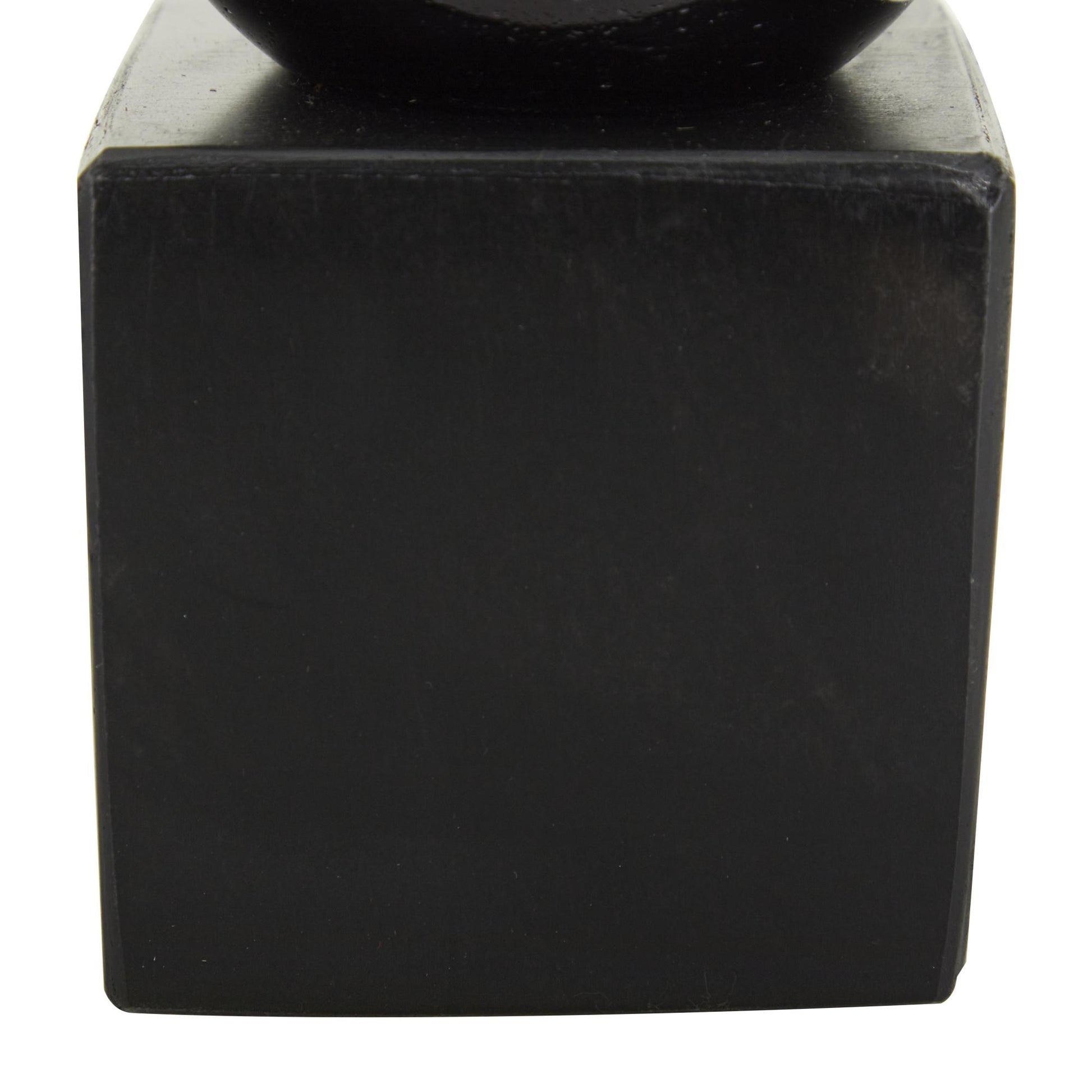 CosmoLiving by Cosmopolitan Set of 2 Marble 7 lbs Decorative Bookends with Silver Aluminum Orb