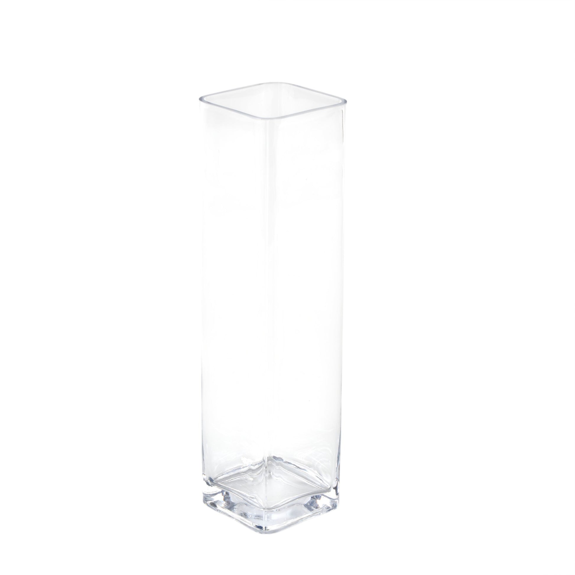 Clear Glass Tall Decorative Vase