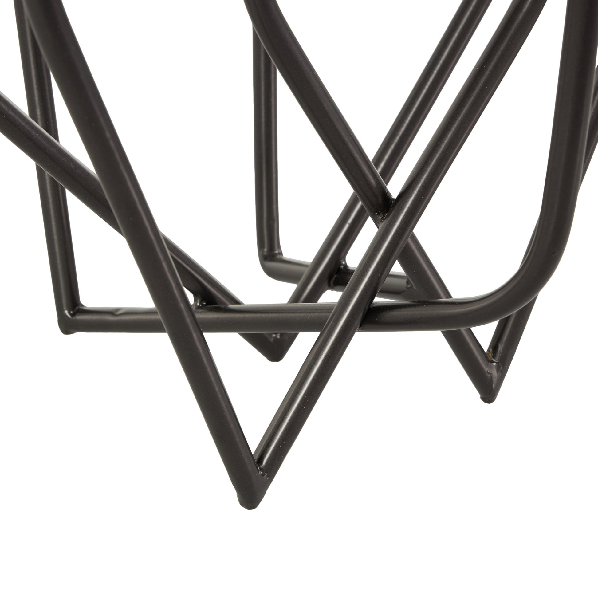 Black Metal Taper 9 Slot Decorative Candelabra
