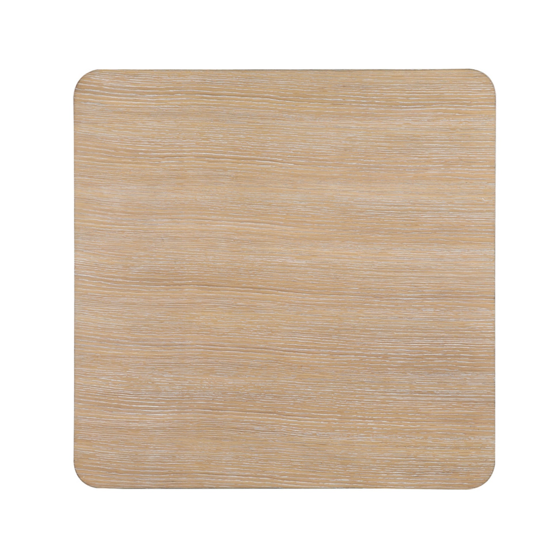 Light Brown Wooden Slatted 1 Drawer Side End Accent Table with Natural Wood Grains and Silver Handle