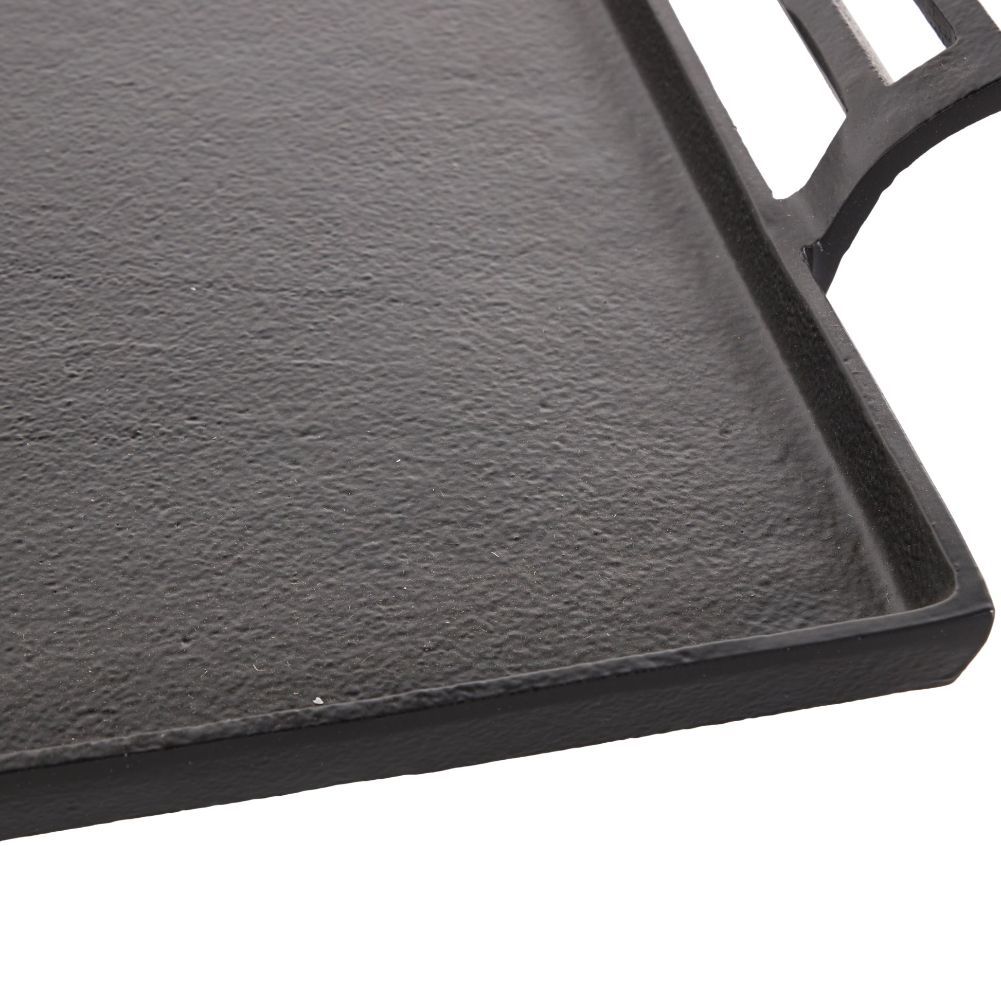 Aluminum Metal Square Living Room Decor Tray with Handles