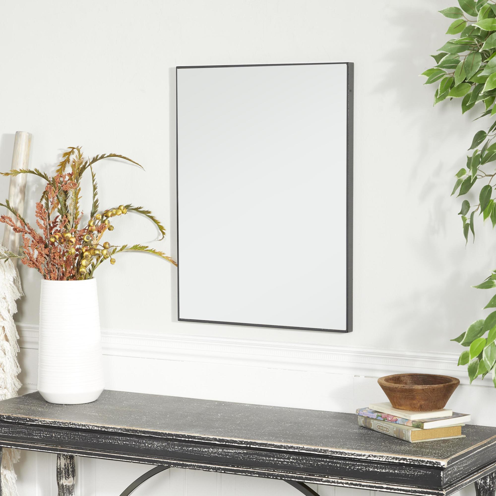 Wooden Room Wall Mirror with Thin Frame