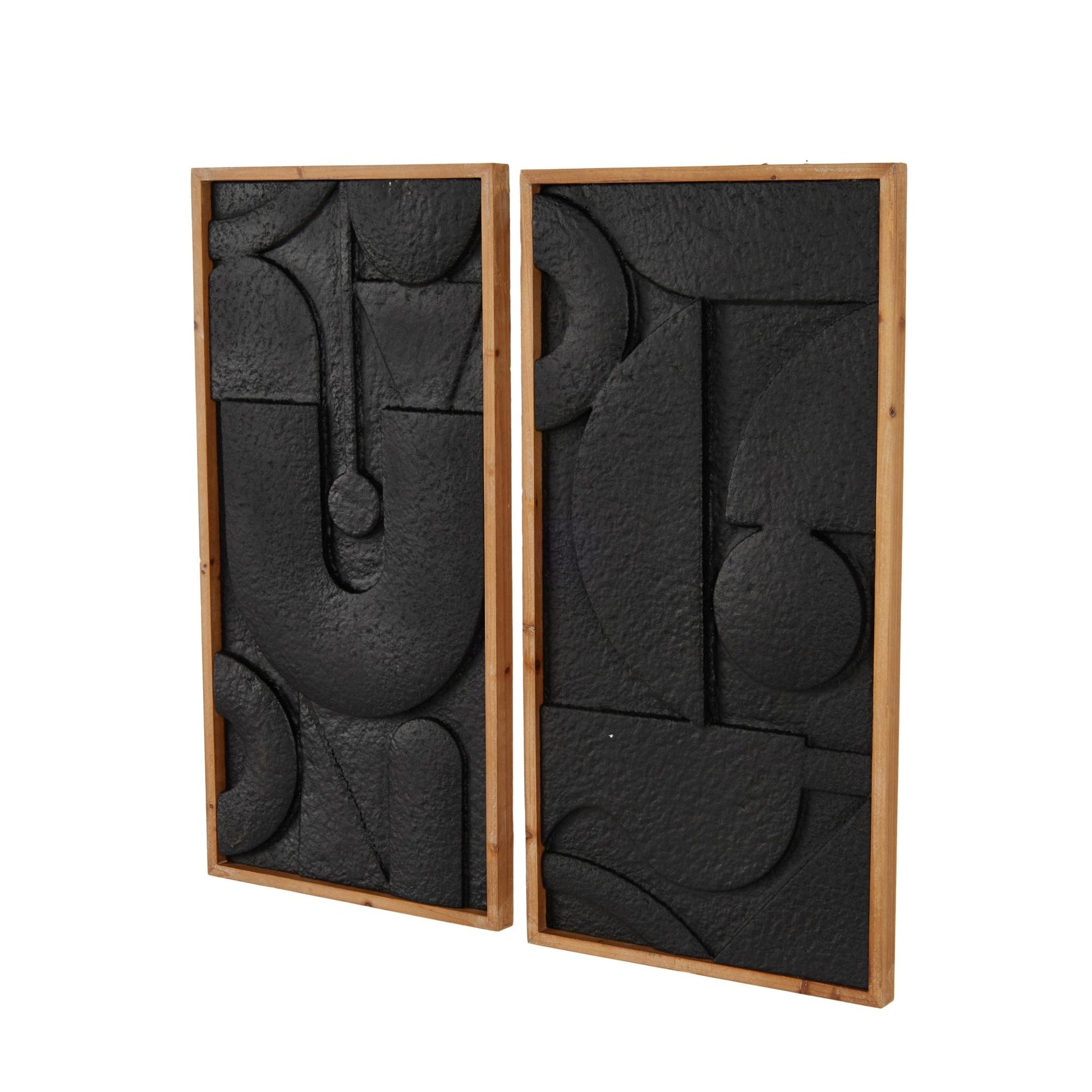 Set of 2 Geometric Metal Home Wall Decor