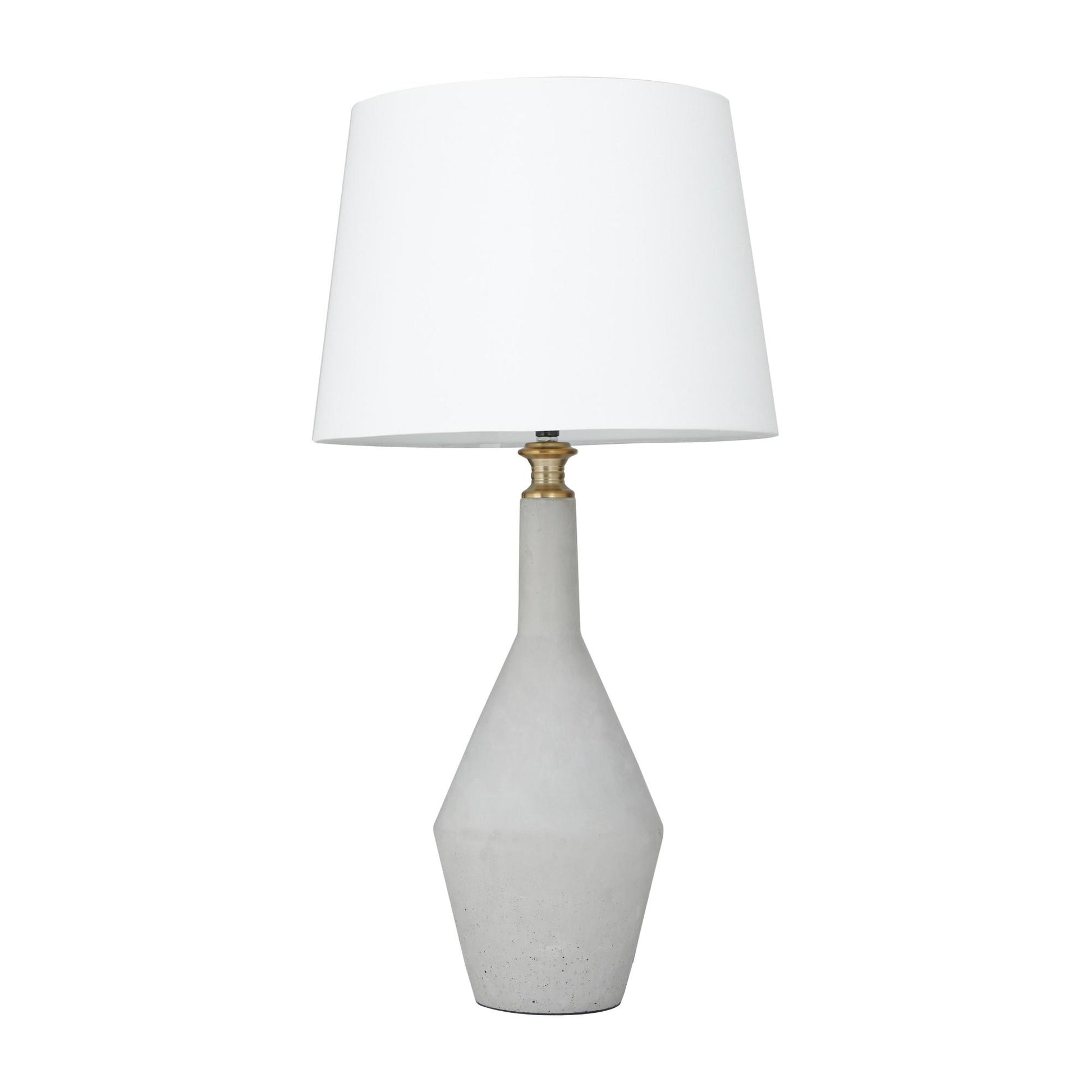 Gray Cement Stone Room Table Lamp