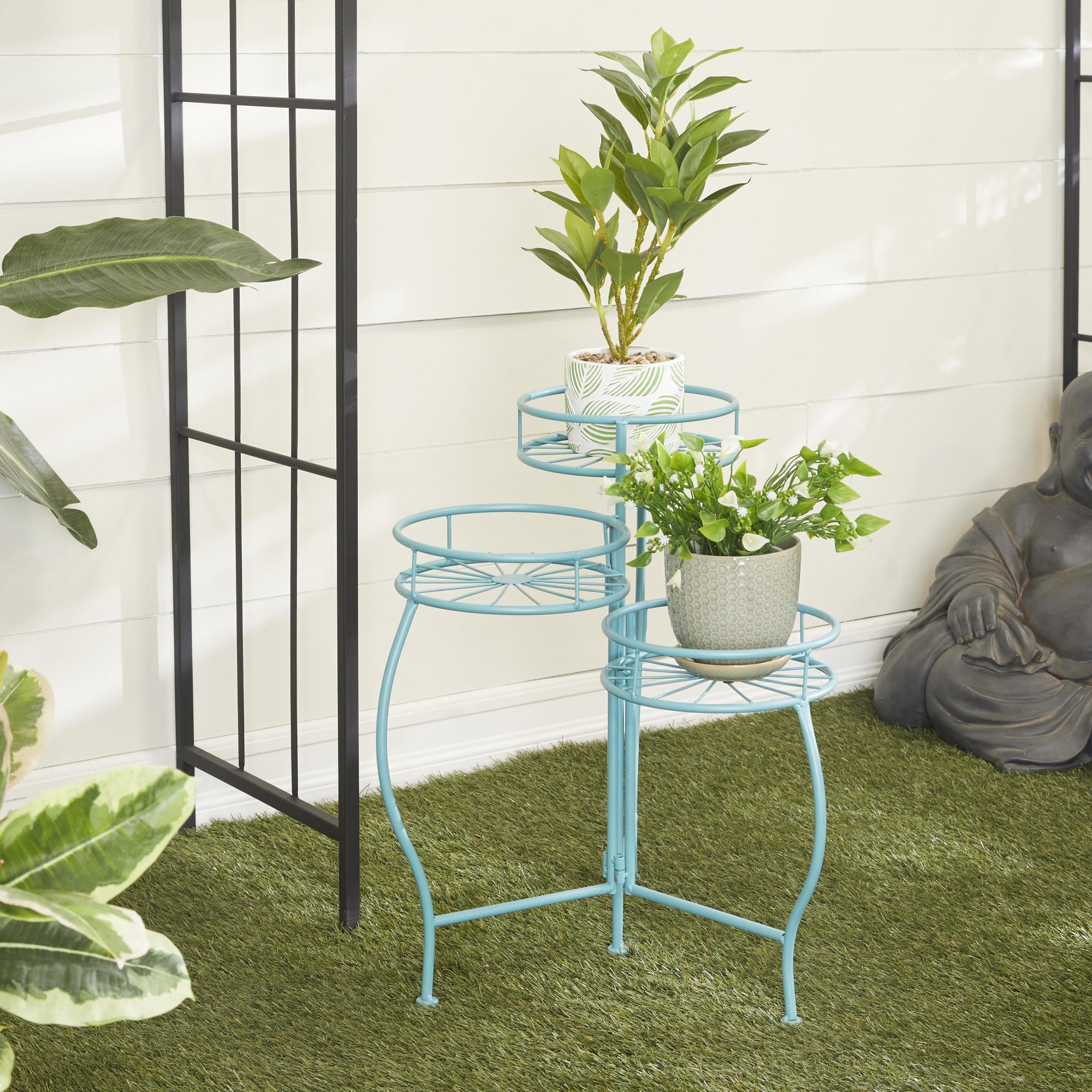 Starburst Metal 3 Tier Indoor Outdoor Plantstand