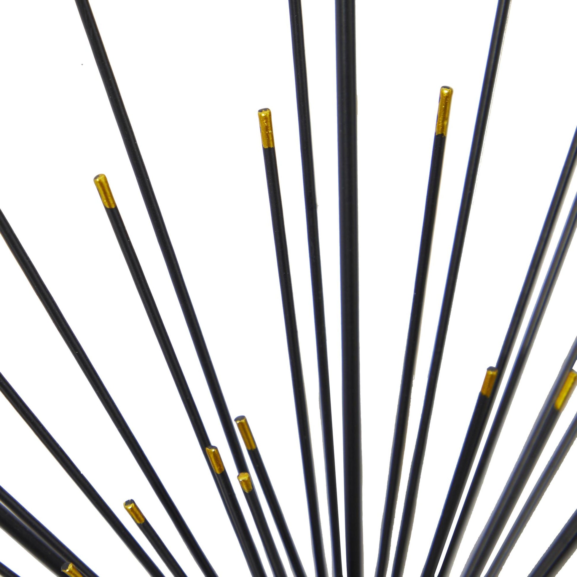 Starburst Black Metal Sea Urchin Home Wall Decor with Black Frame