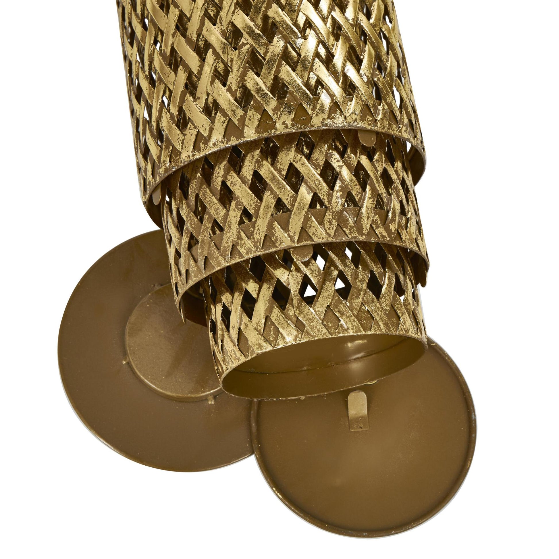 Set of 3 Metal Tall Slim Floor Decorative Vase Set of 3 35", 29", 22"H