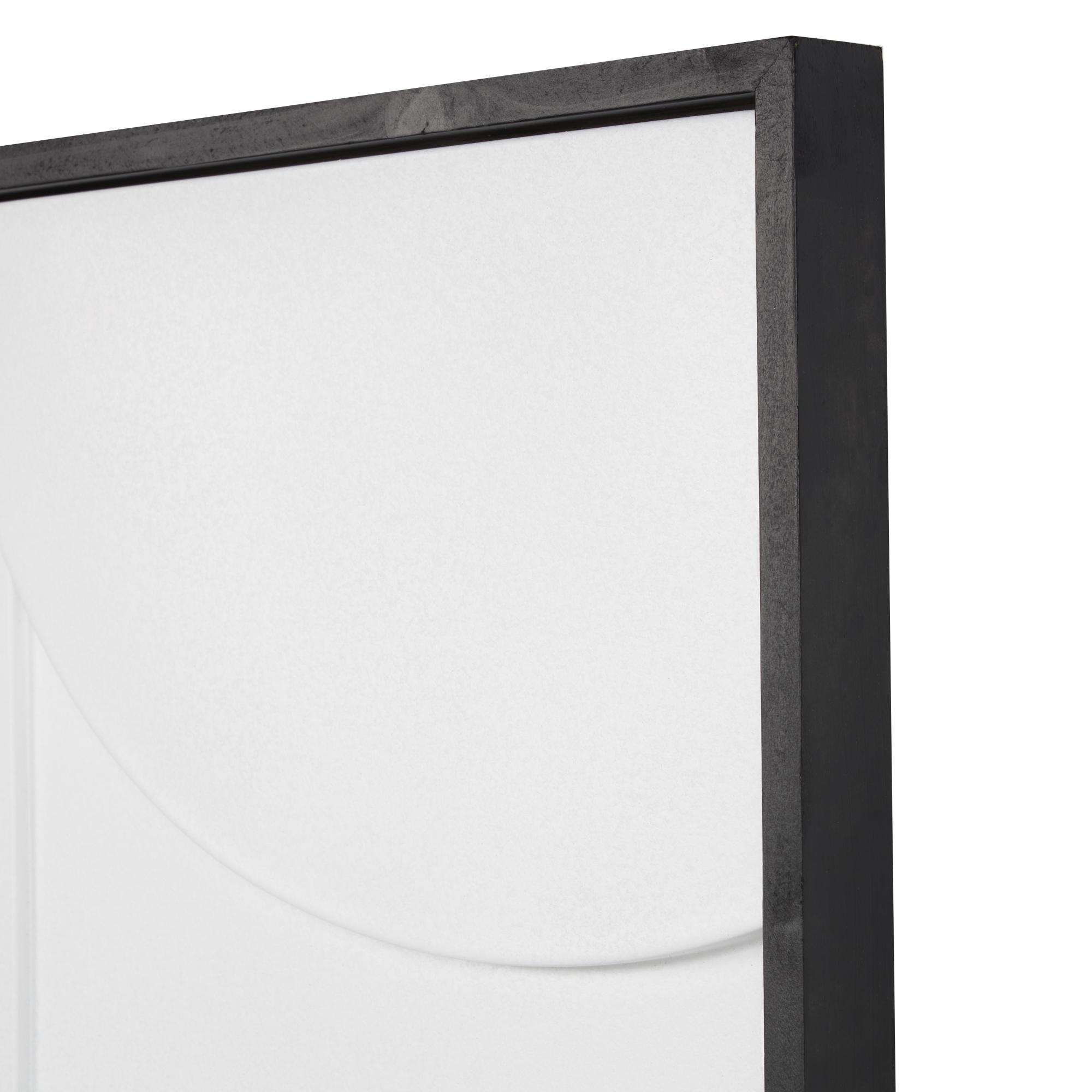 Geometric Wood Home Wall Decor with Brown Wooden Frame 24" x 2" x 30"