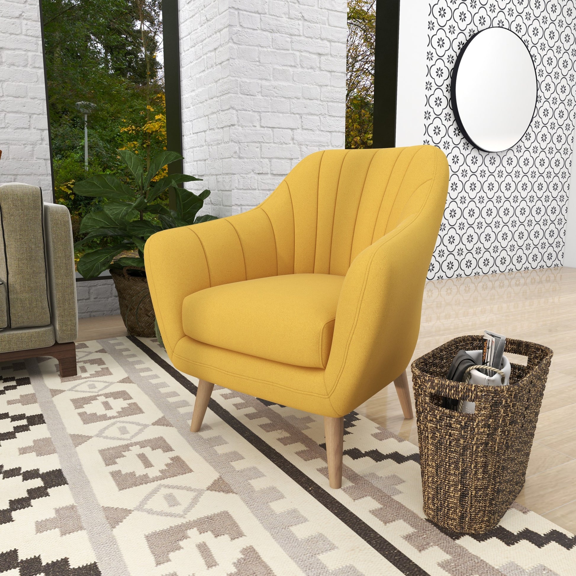 Polyester Living Room Accent Chair