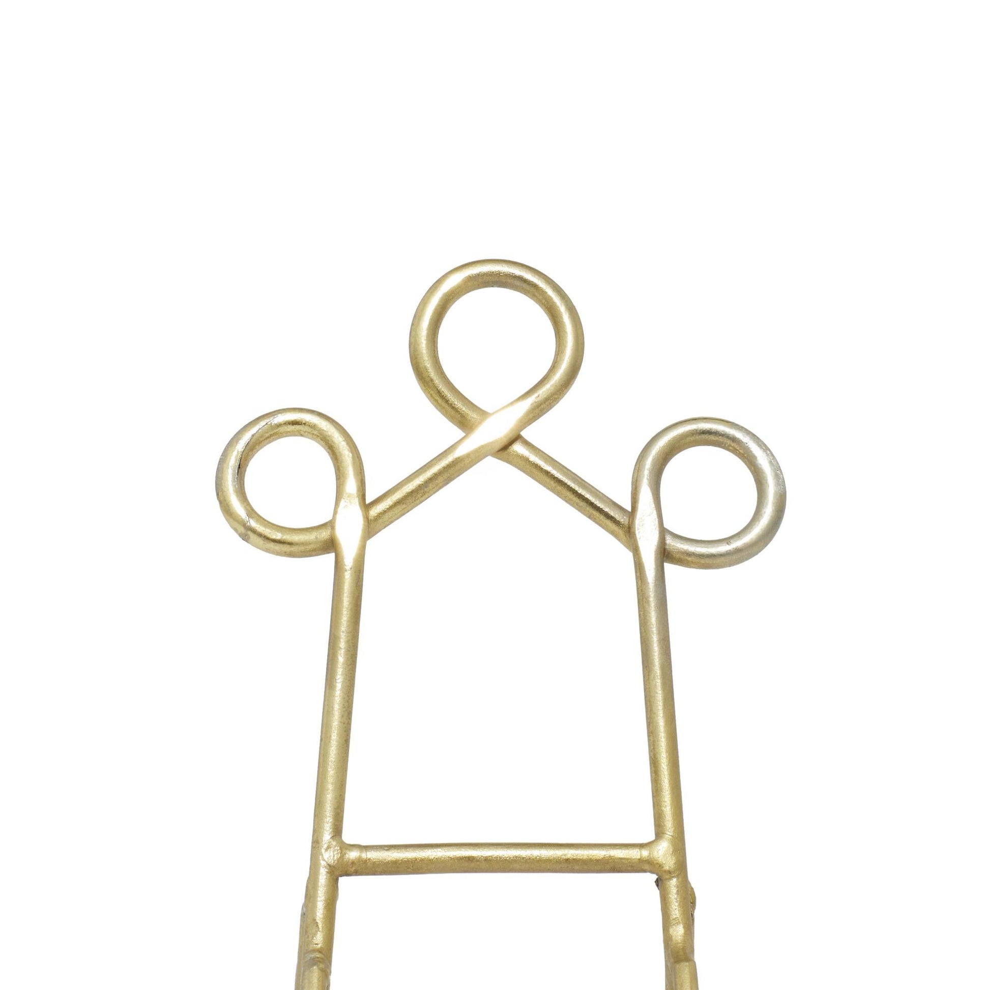 Set of 3 Scroll Multi Colored Metal Display Easel