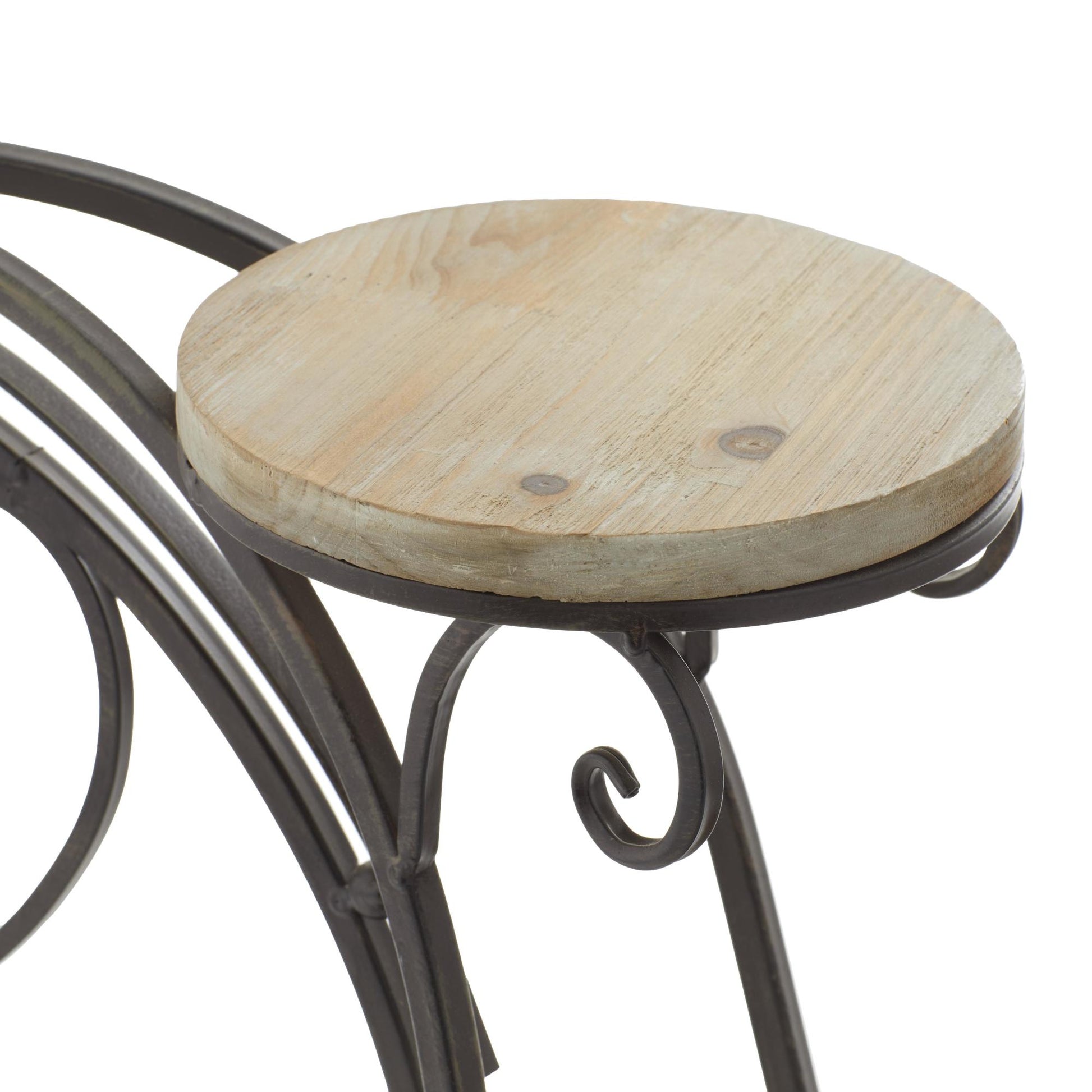 Bike Brown Metal 2 Tier Indoor Outdoor Plantstand