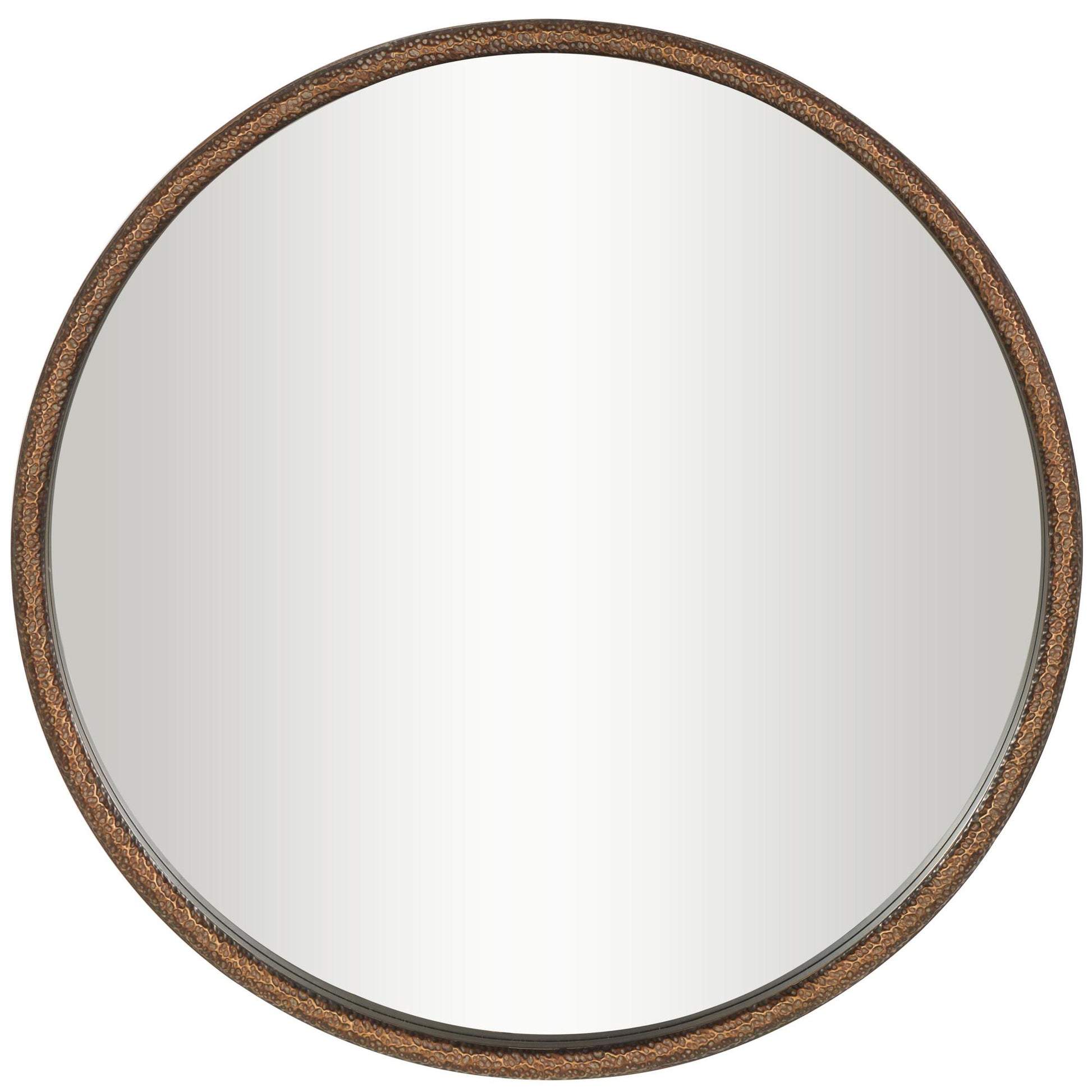 Metal Room Wall Mirror with Gold Inner Frame