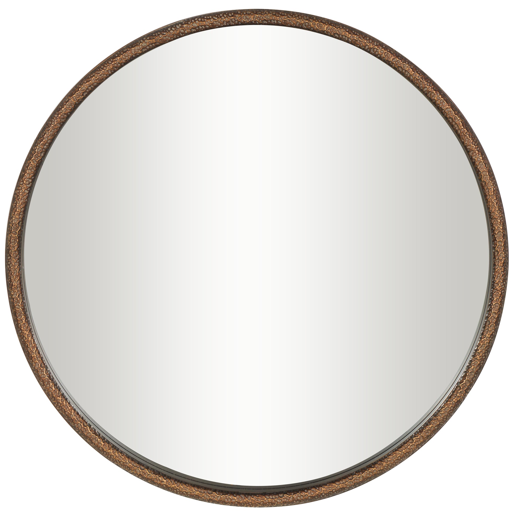 Metal Room Wall Mirror with Gold Inner Frame