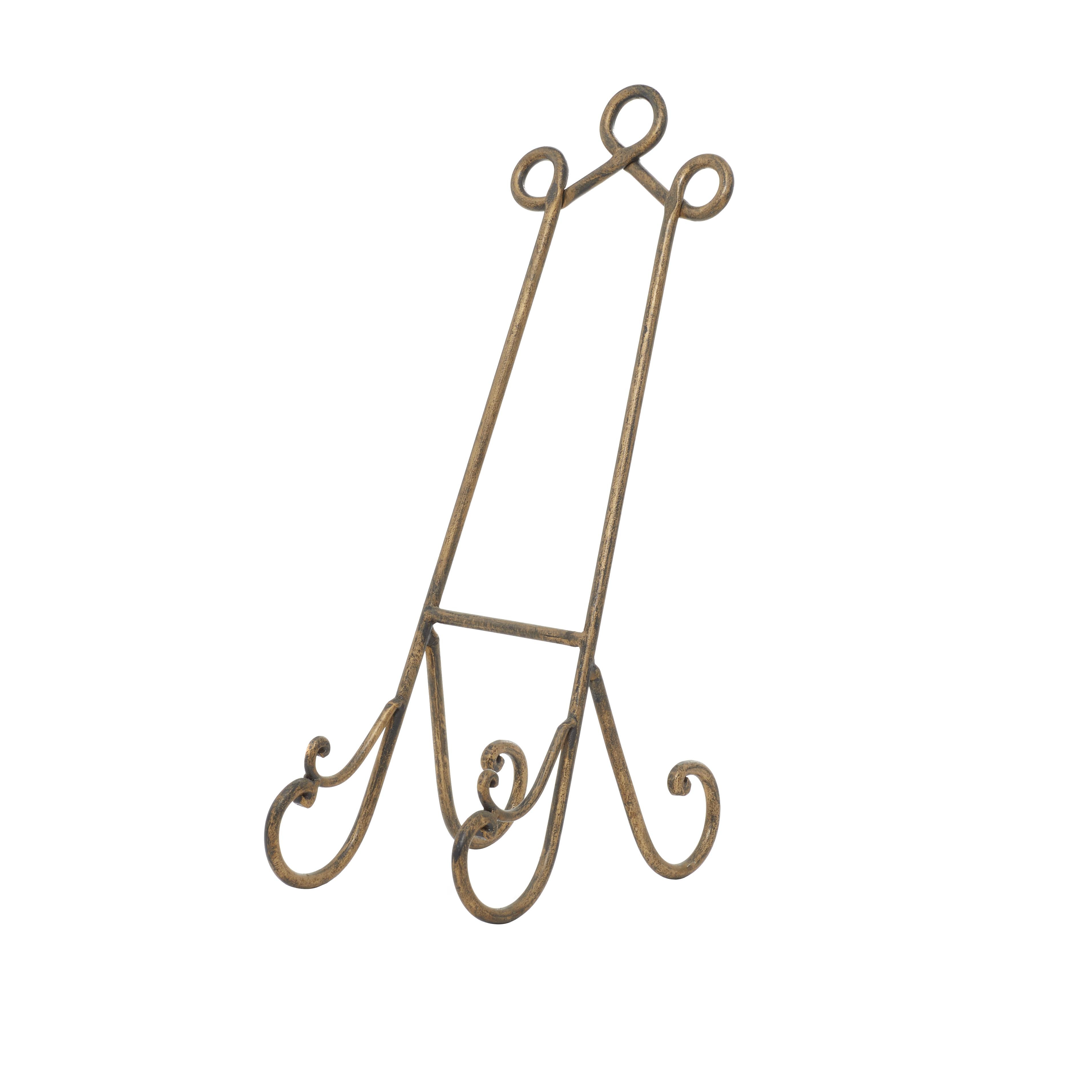Metal Scroll Display Easel 7" x 10" x 19"