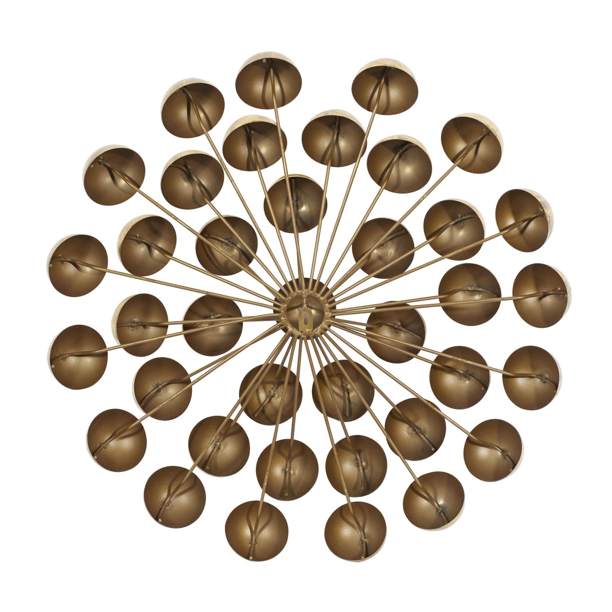 Starburst Gold Metal Home Wall Decor with Orb Detailing