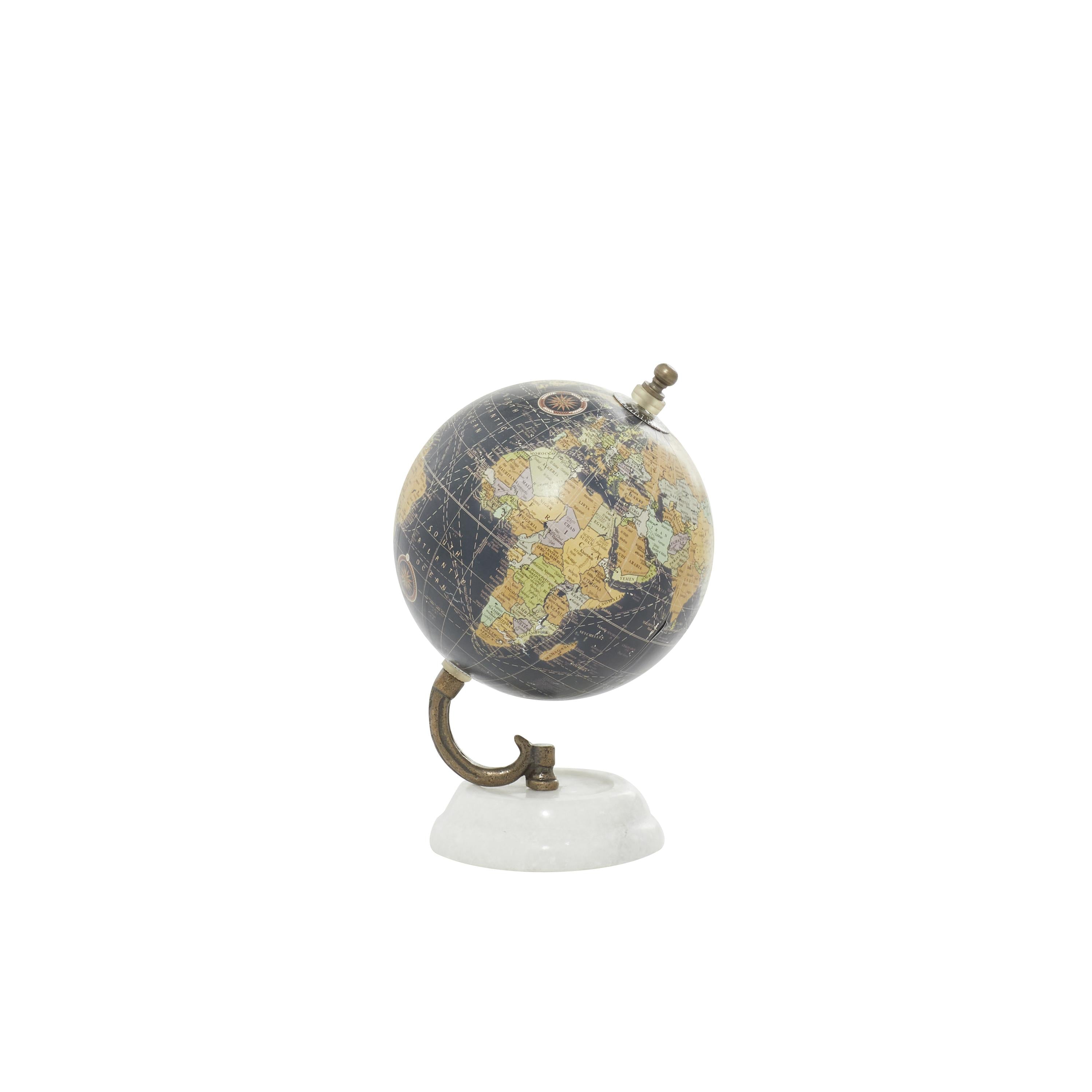 World Map Marble Educational/Geographic Earth Globe with Marble Base