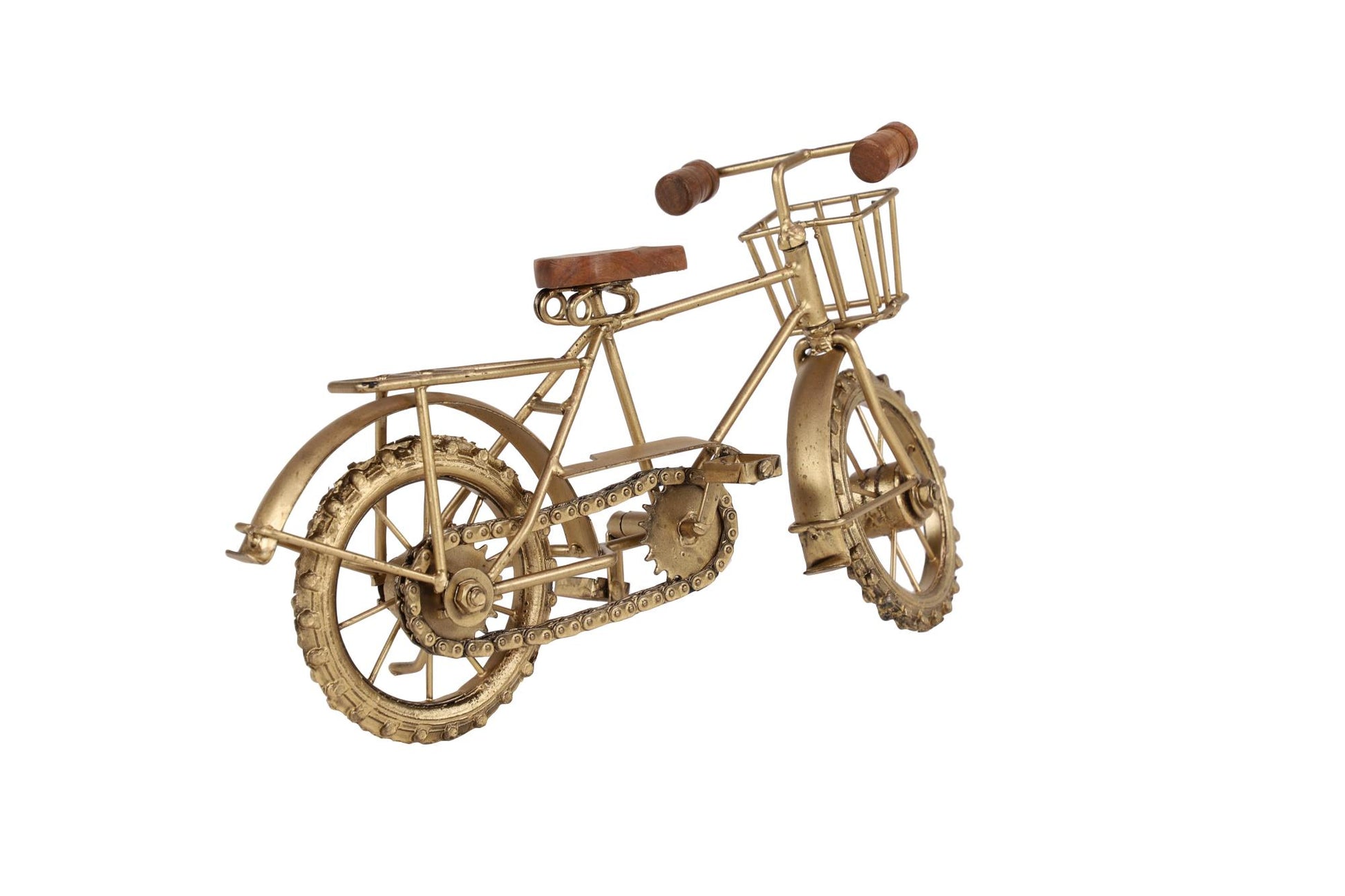 Bike Gold Metal Decorative Sculpture