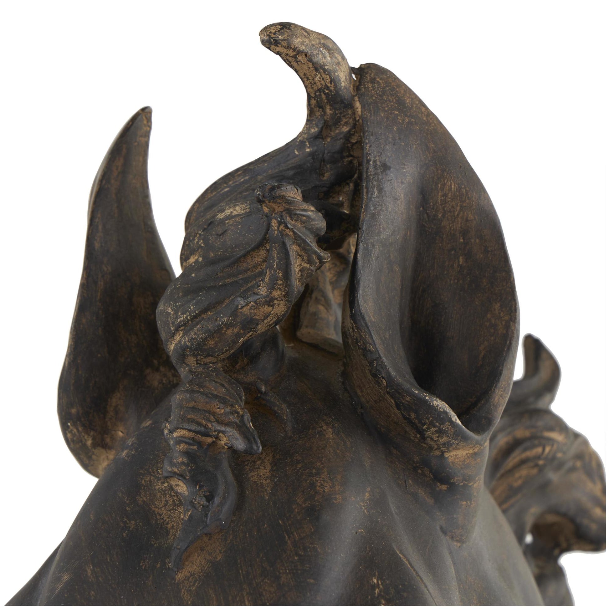 Horse Brown Polystone Decorative Sculpture