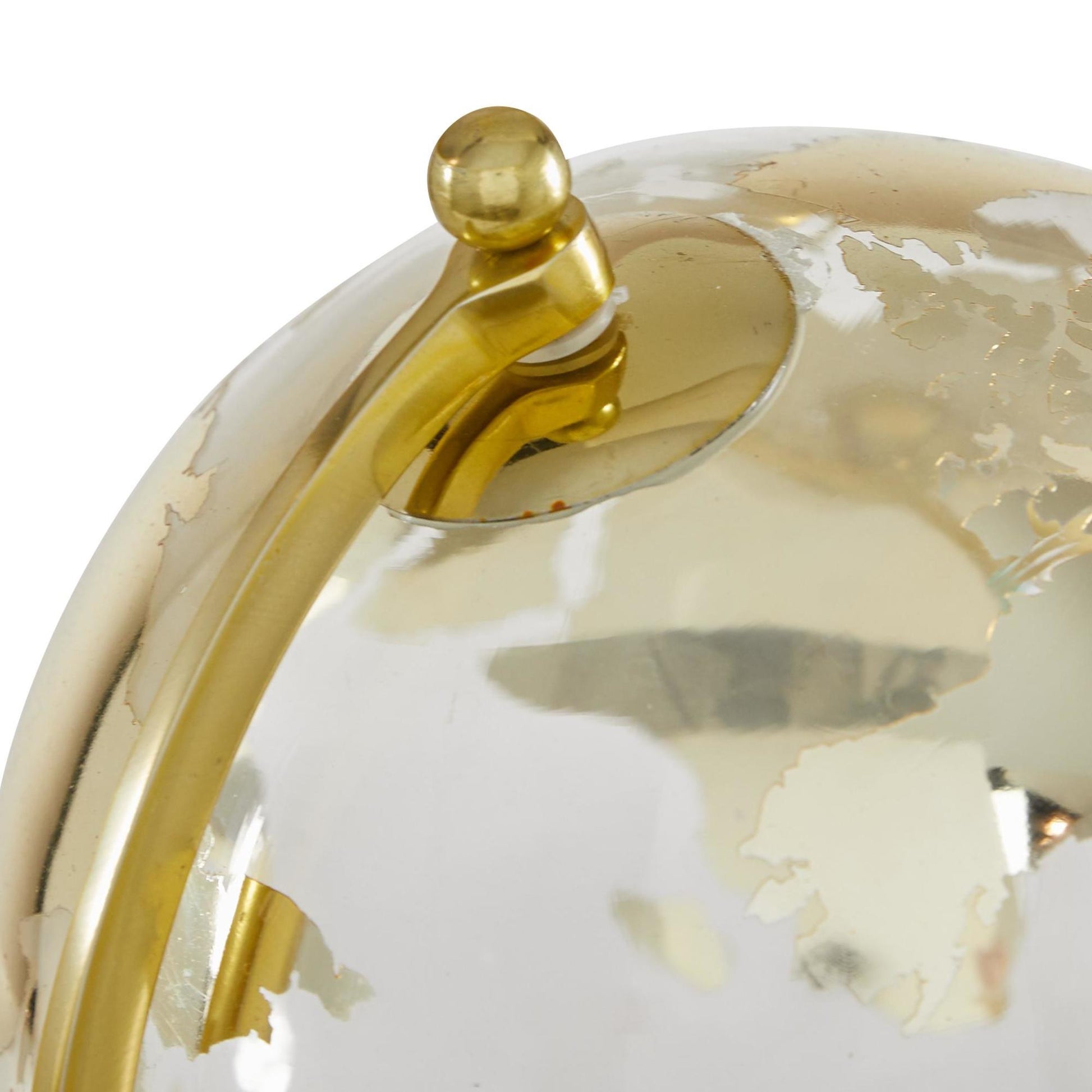 Marble Educational/Geographic Earth Globe with Marble Base and Tiered Base