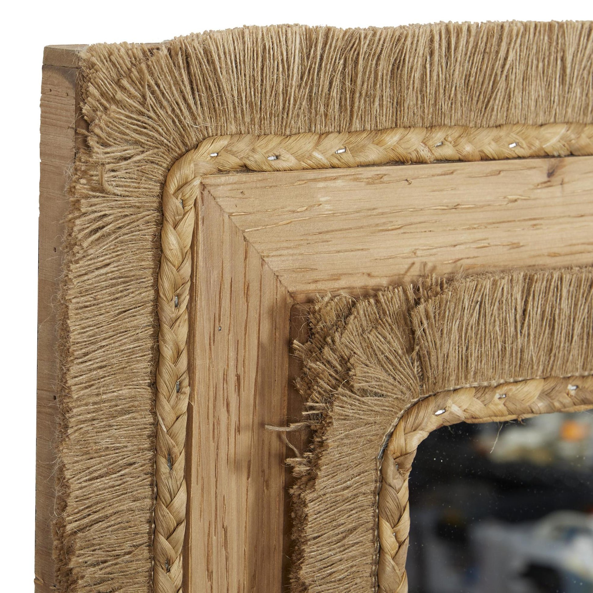Brown Wood Room Wall Mirror