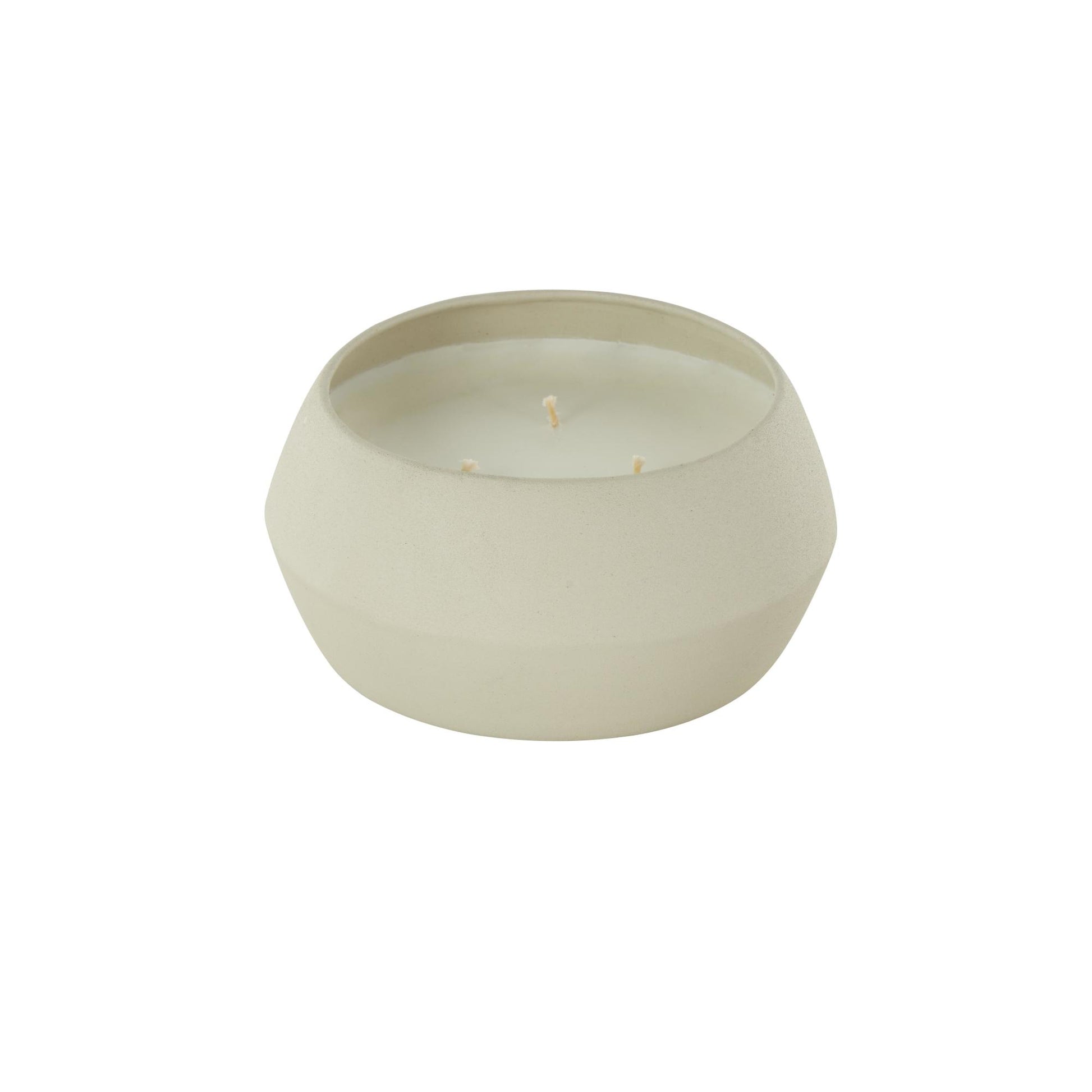 Metal Tangerine Splash Scented Textured 30oz 3 Wick Decorative Candle with White Wax