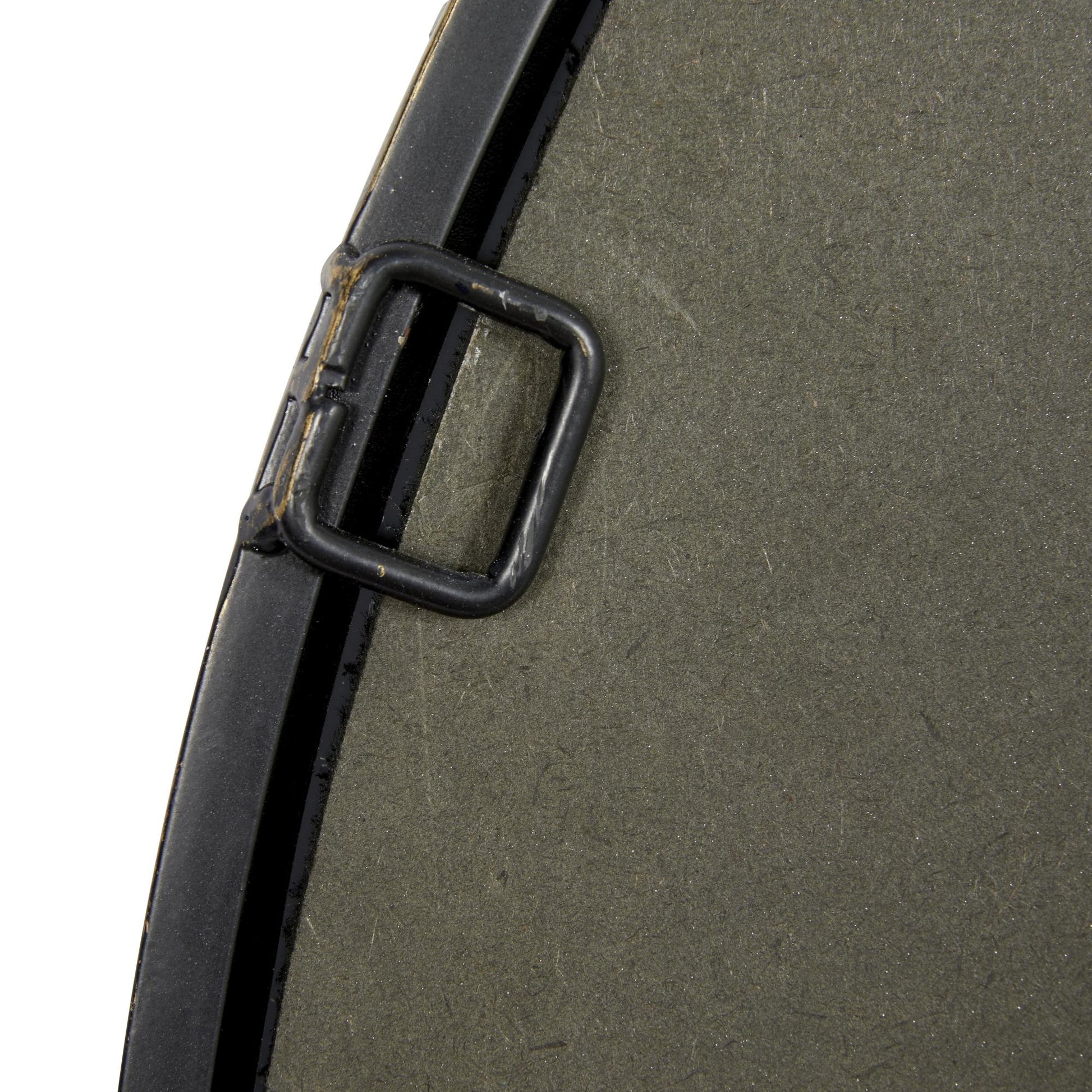 Black Metal Arched Window Pane Room Wall Mirror