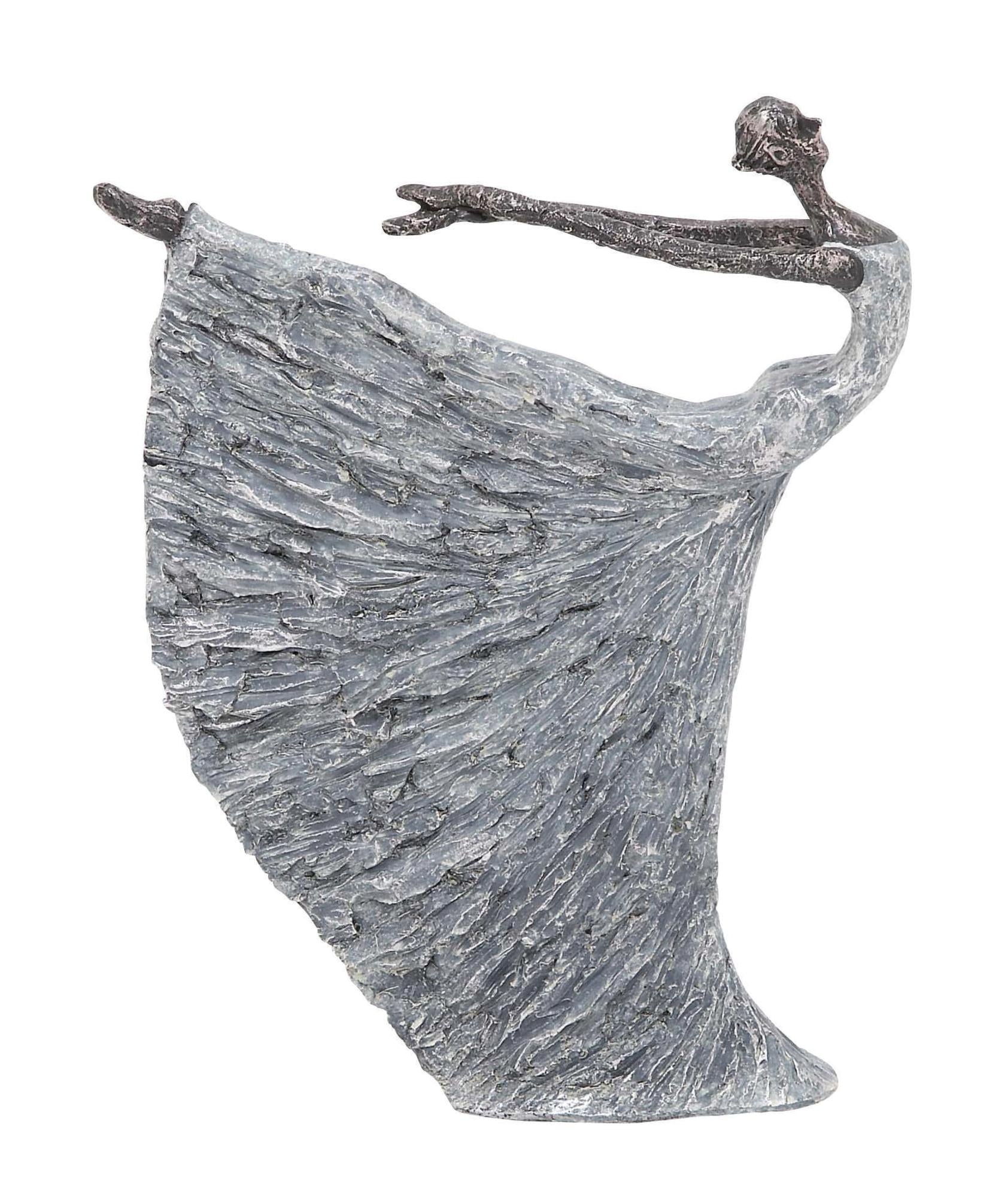 Dancer Gray Polystone Decorative Sculpture
