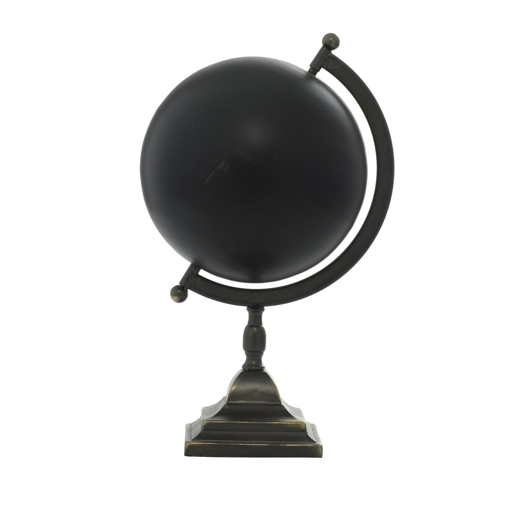 Black Metal Educational Globe