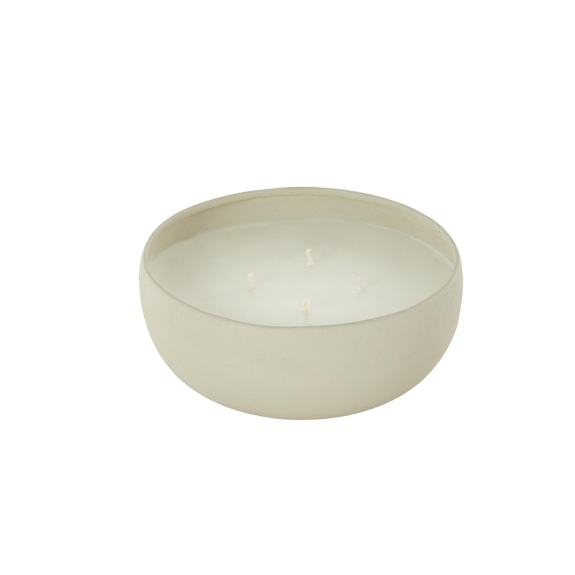 Metal Tangerine Splash Scented Textured 34oz 4 Wick Decorative Candle with White Wax