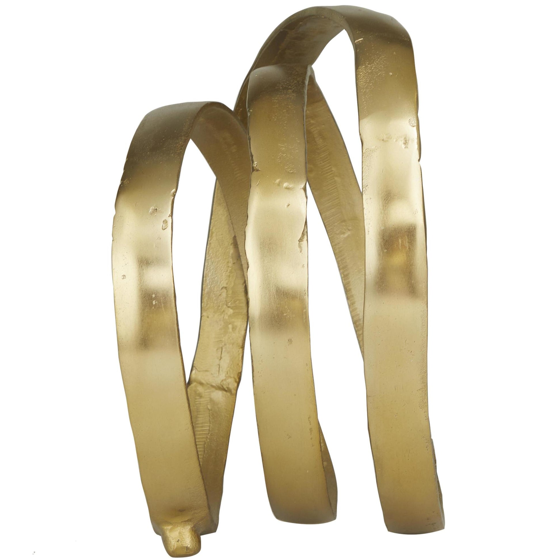 Abstract Aluminum Metal Looped Decorative Sculpture