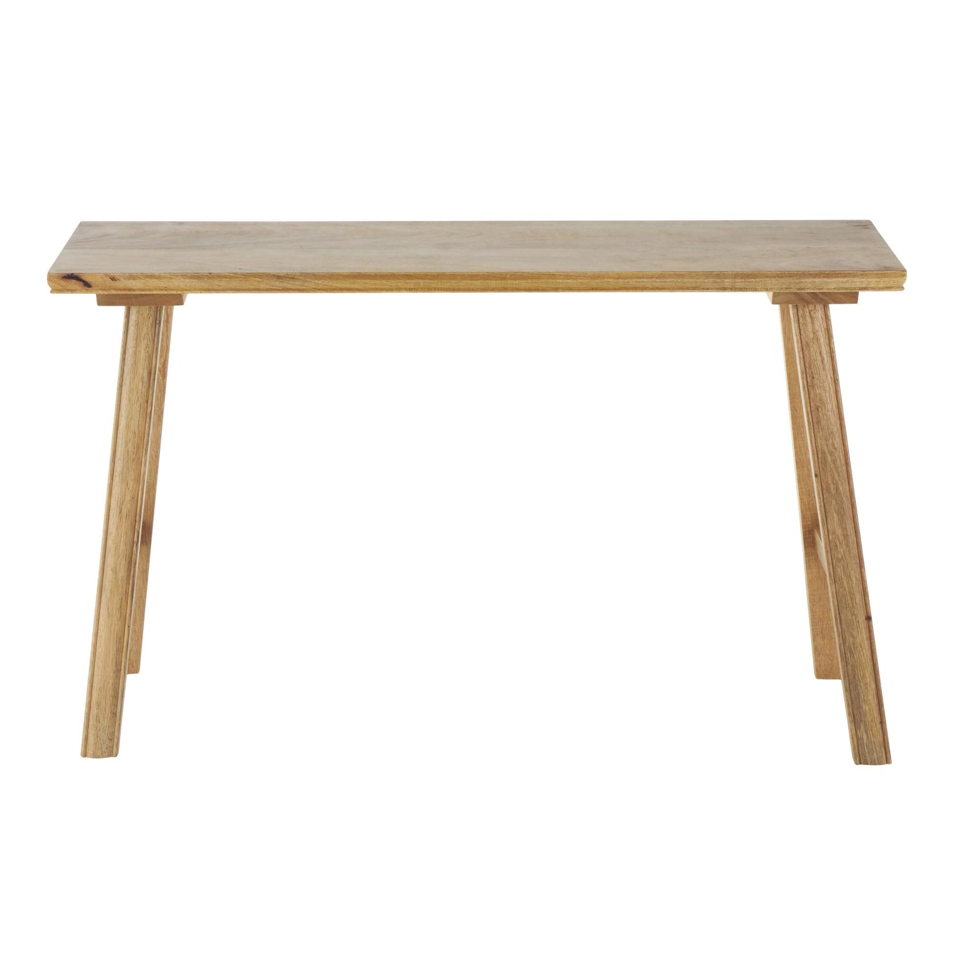 Brown Mango Wood Handmade Traditional Home Bench