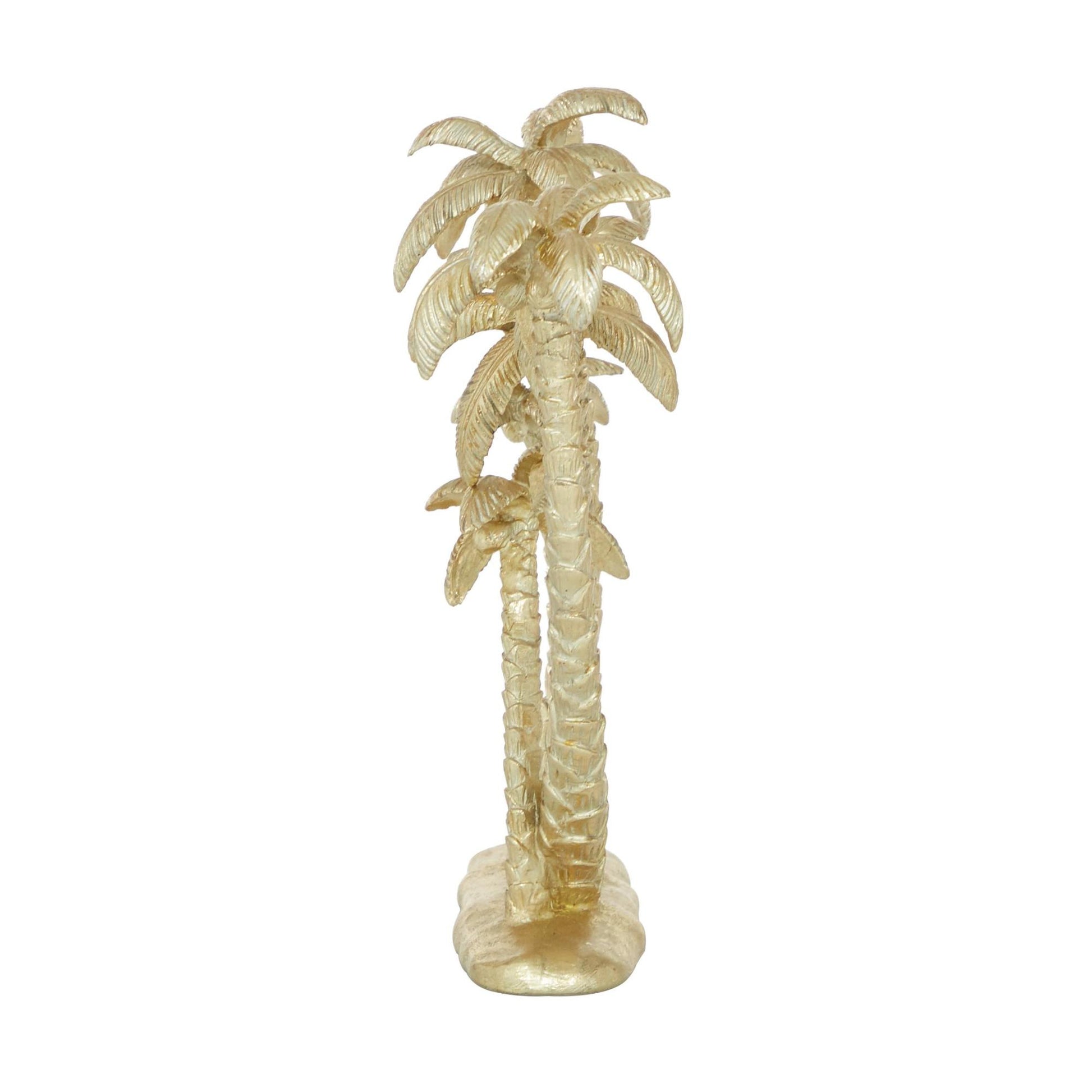 Palm Tree Gold Polyresin Decorative Sculpture