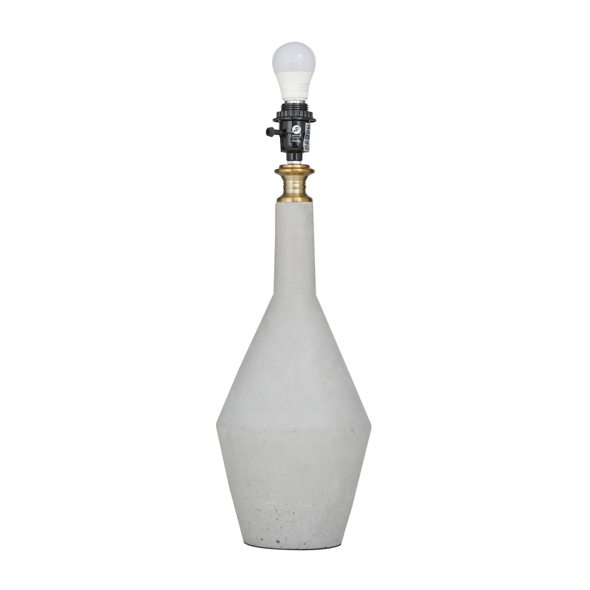 Gray Cement Stone Room Table Lamp