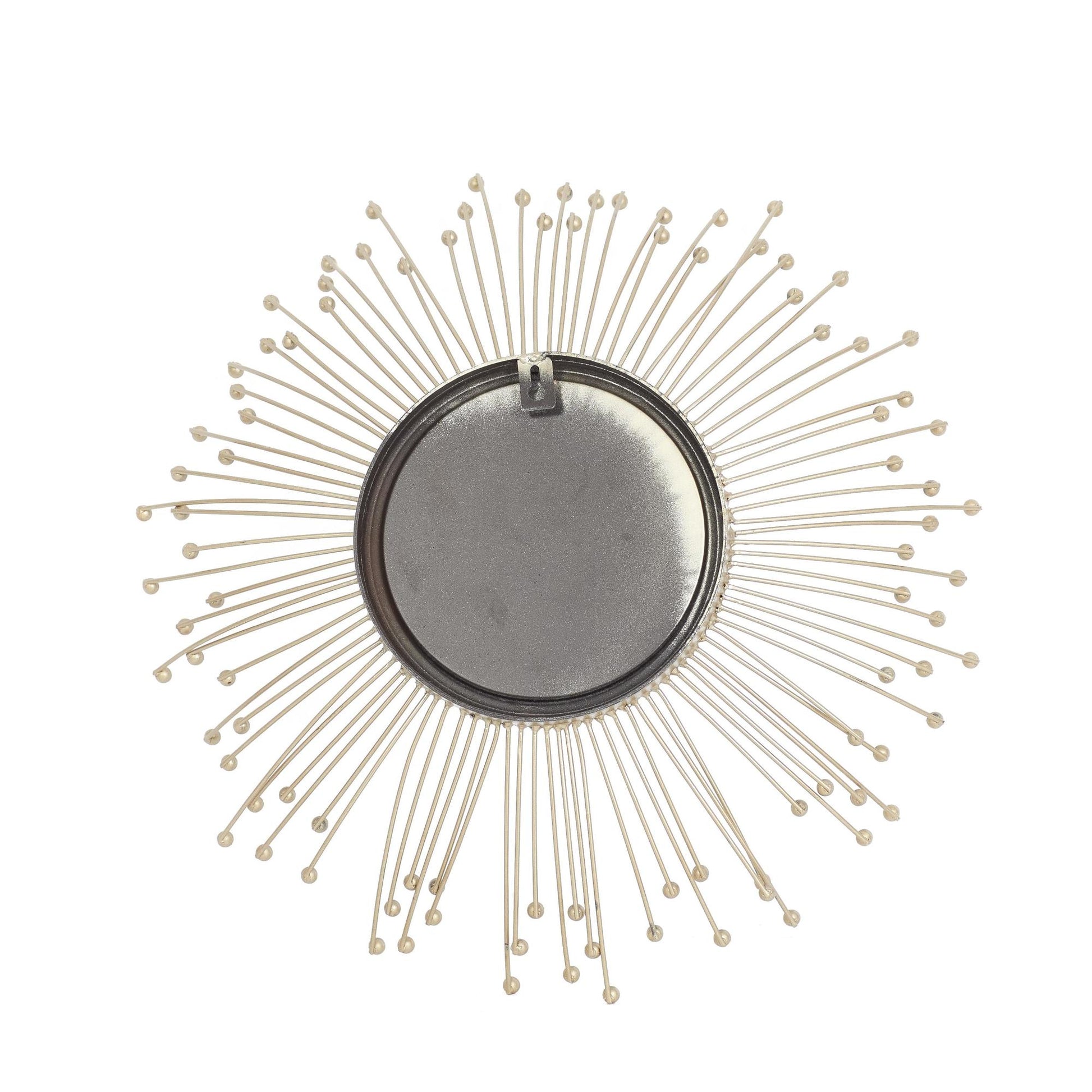 Set of 3 Starburst Gold Metal Room Wall Mirror