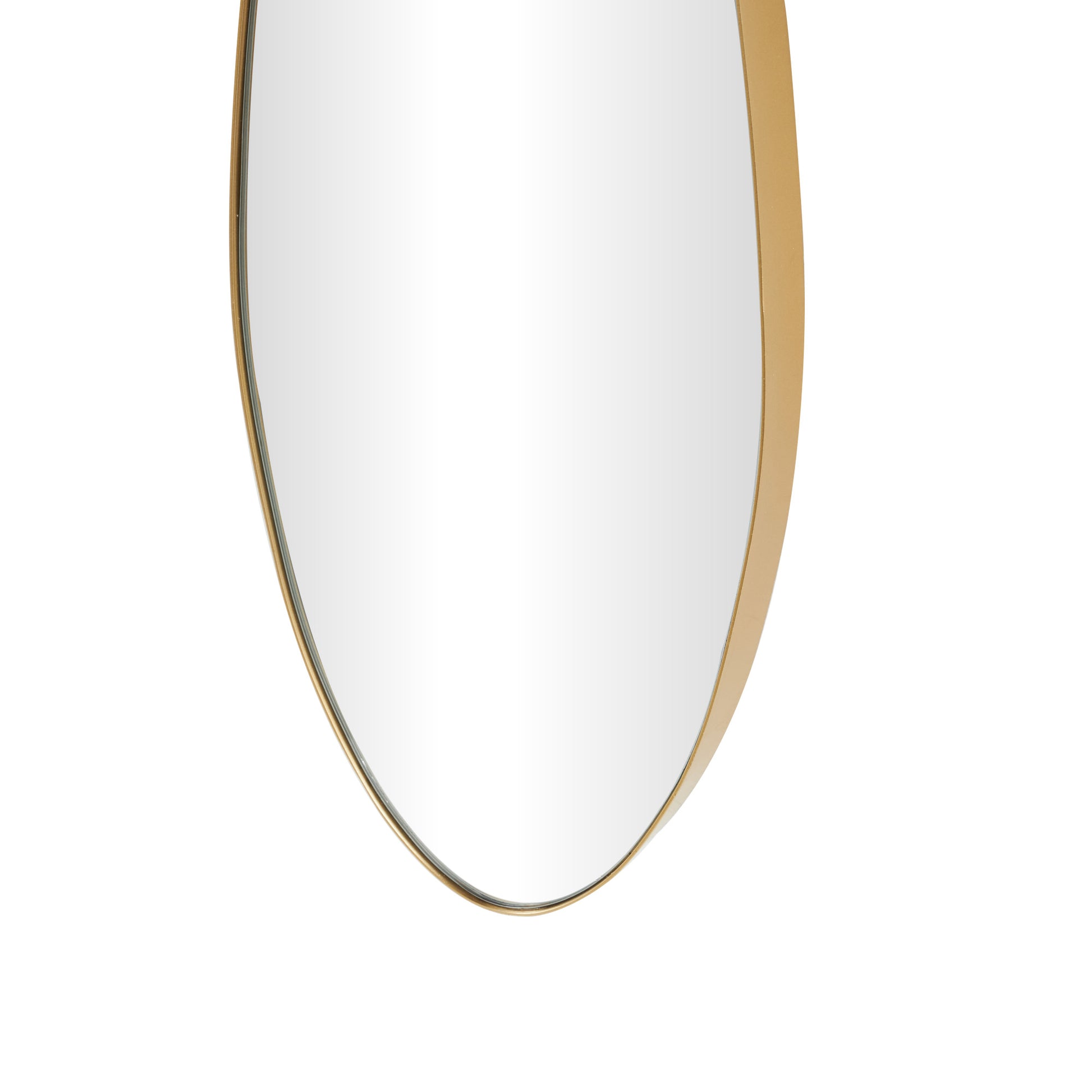 Metal Tall Wavy Room Wall Mirror 9" x 1" x 45"