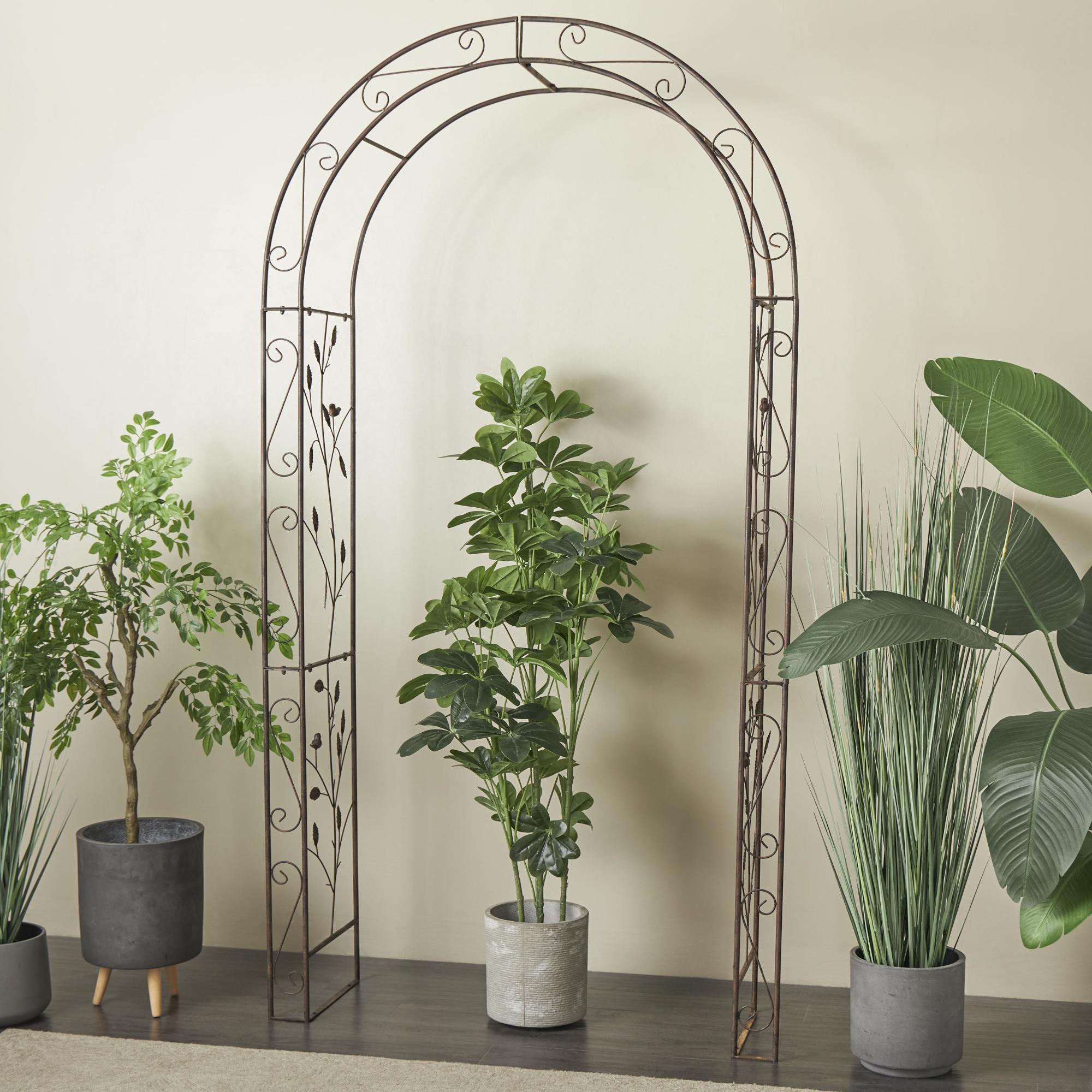 Money Tree Green Faux Foliage Tall Indoor Outdoor Artificial Tree with Black Pot