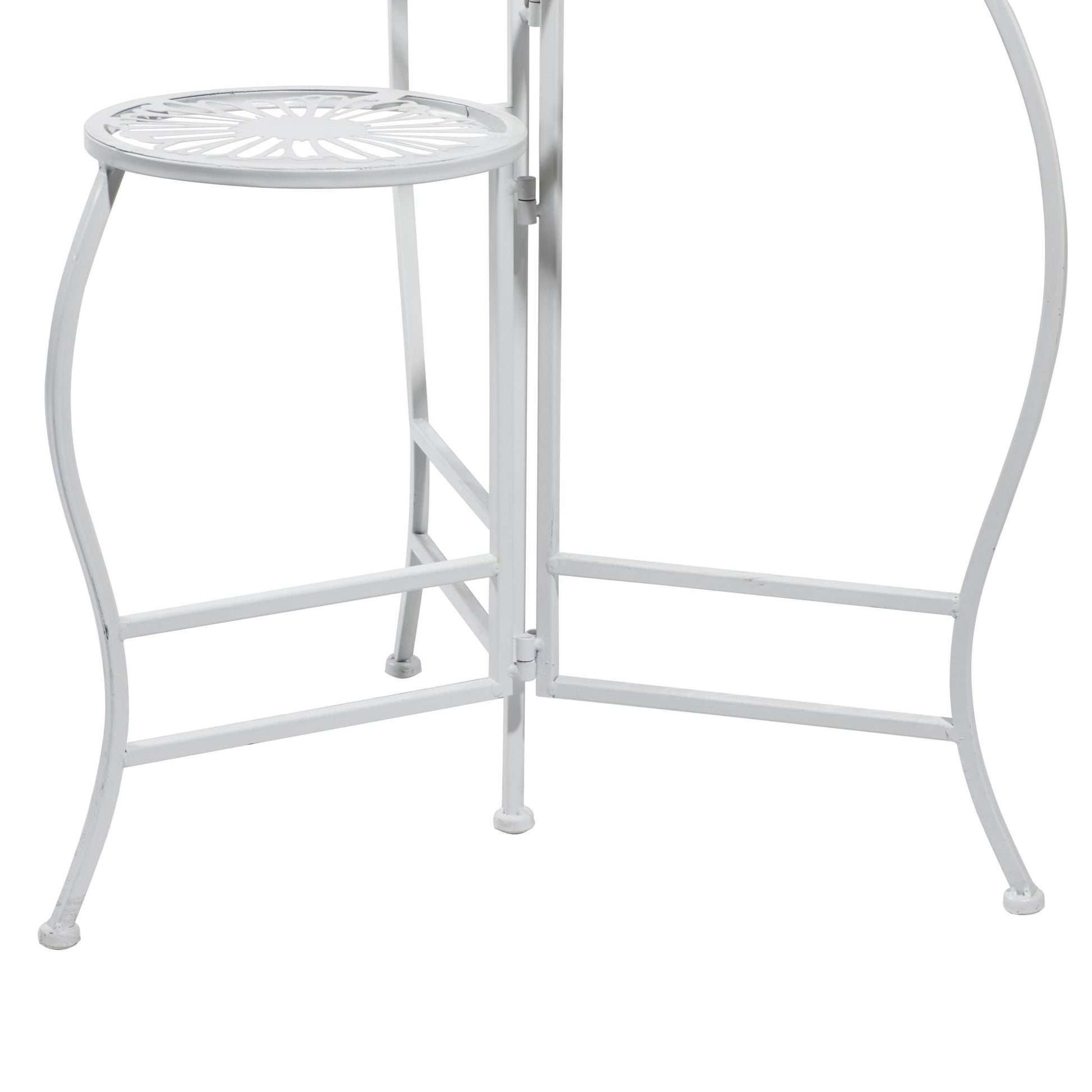 Floral Metal 3 Tier Indoor Outdoor Plantstand