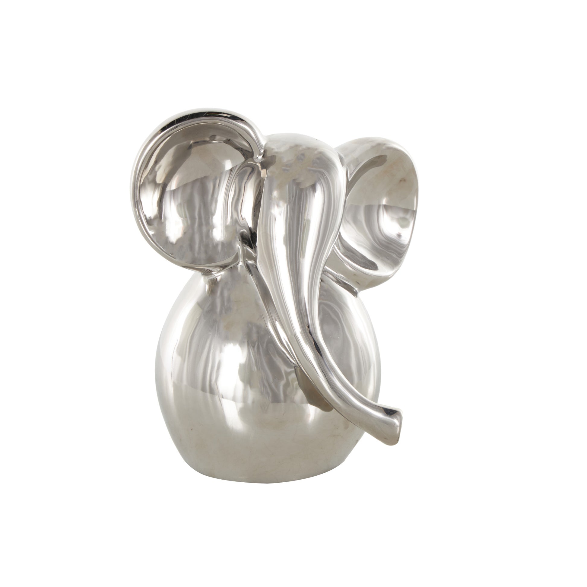 Elephant Ceramic Glossy Decorative Sculpture