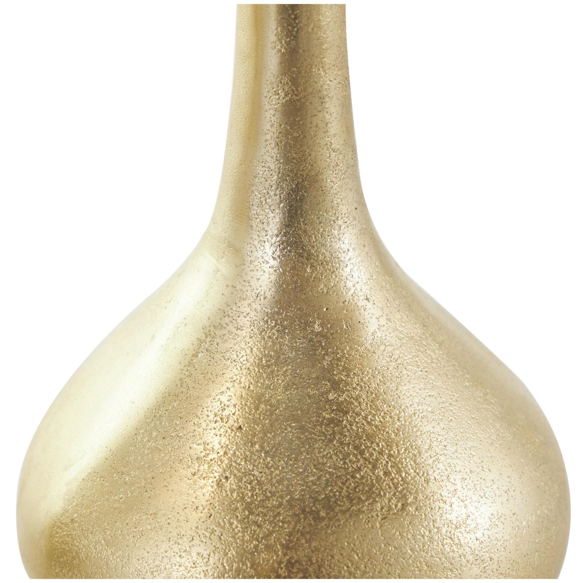 CosmoLiving by Cosmopolitan Set of 3 Aluminum Metal Decorative Vase with Varying Shapes