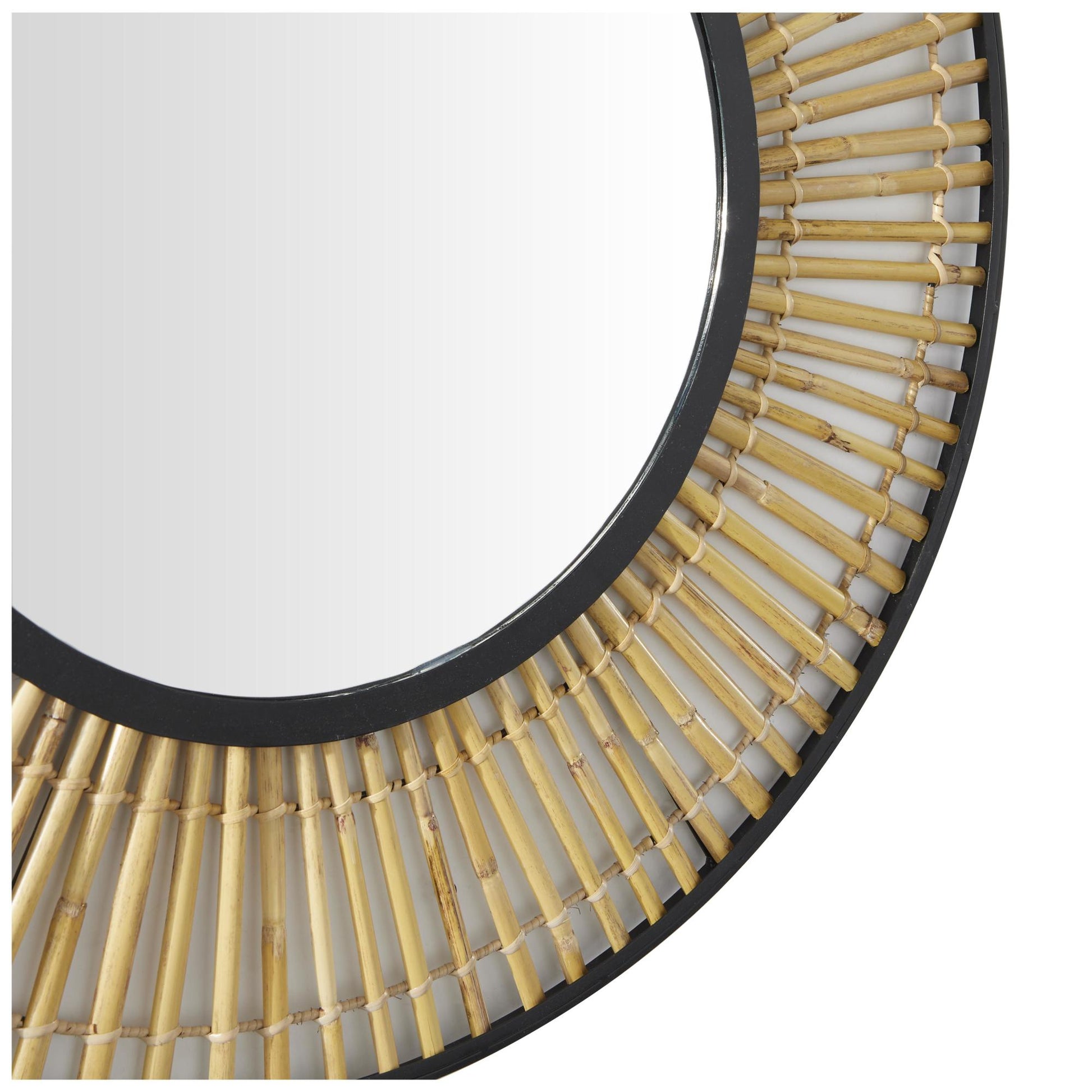 Tribal Brown Metal Handmade Woven Room Wall Mirror